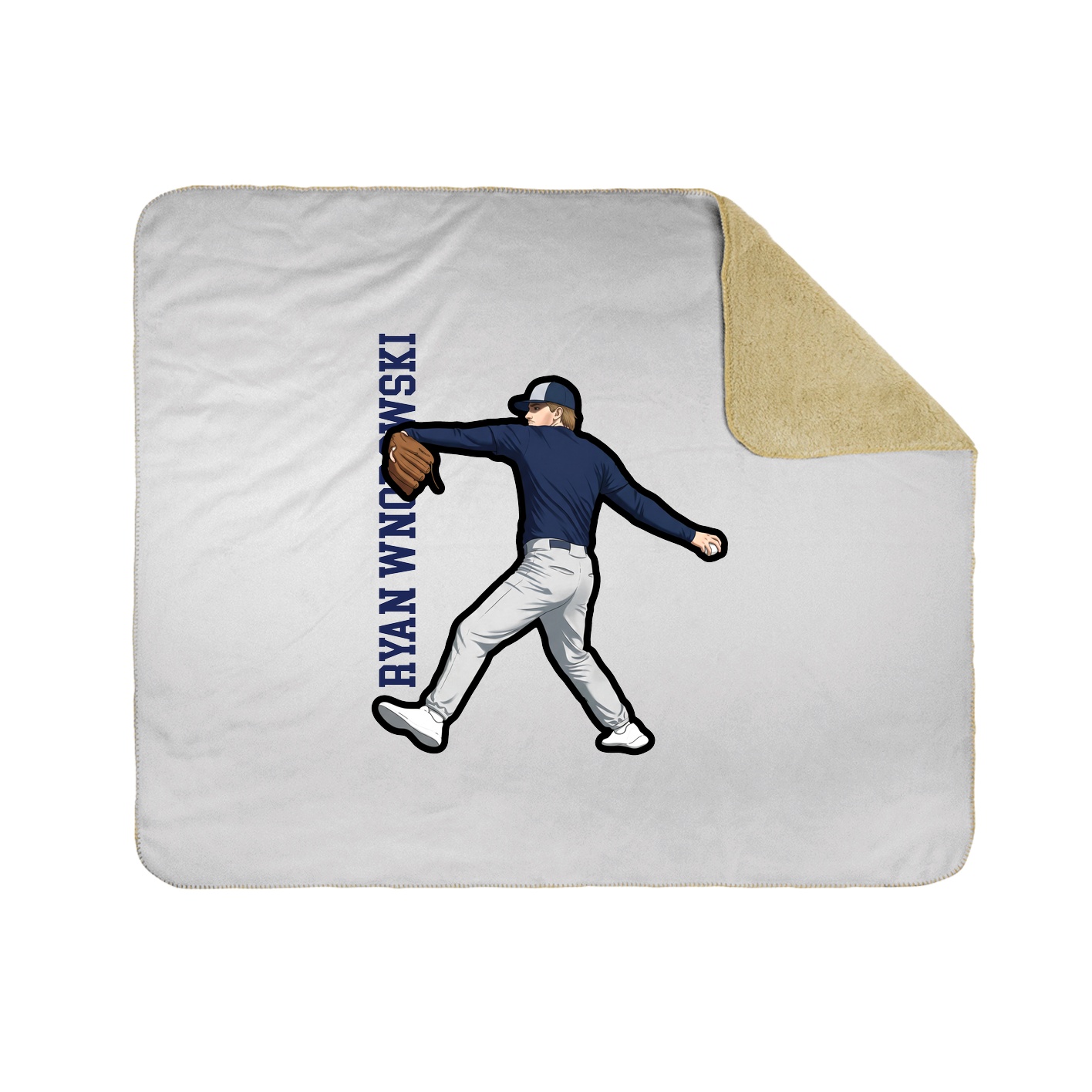 50x60 Sherpa Lined Throw Blanket