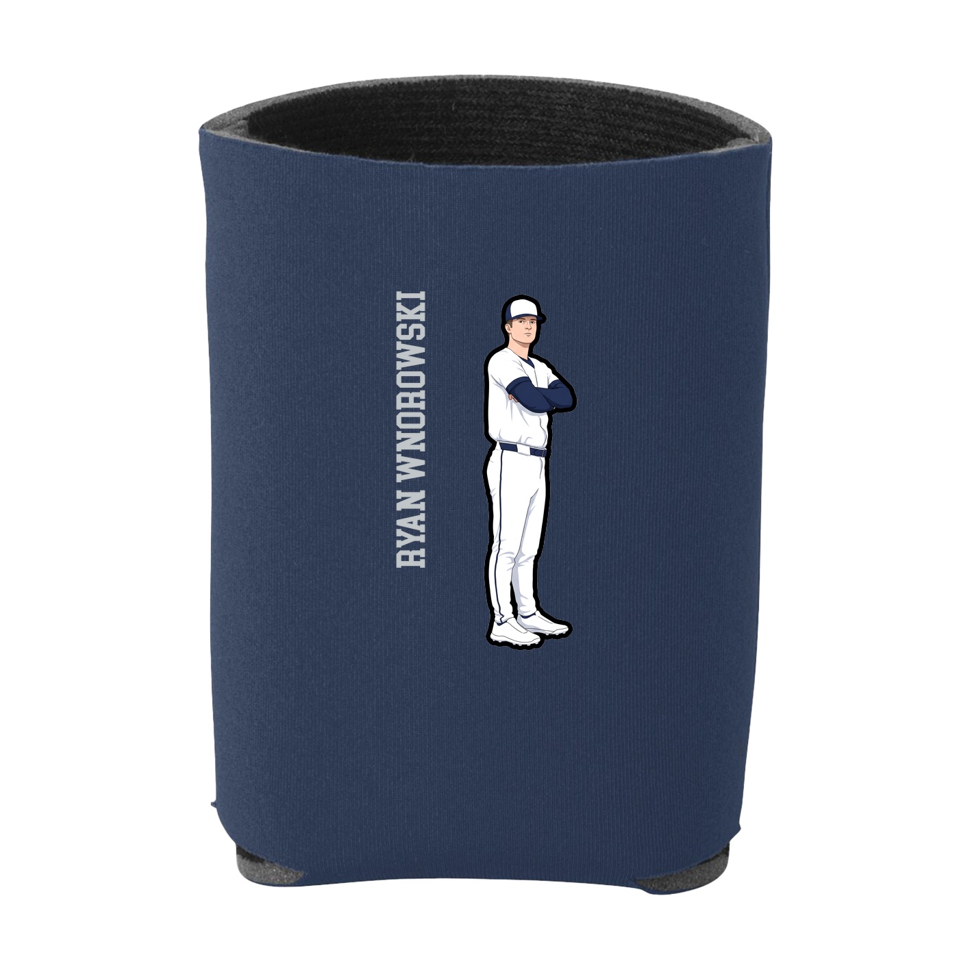 Can Holder — Name Vertical in Navy