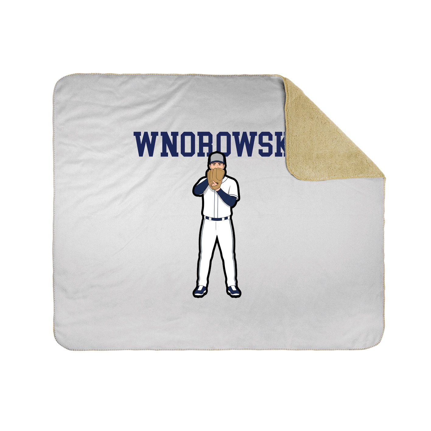 Throw Blanket — Shirsey in White