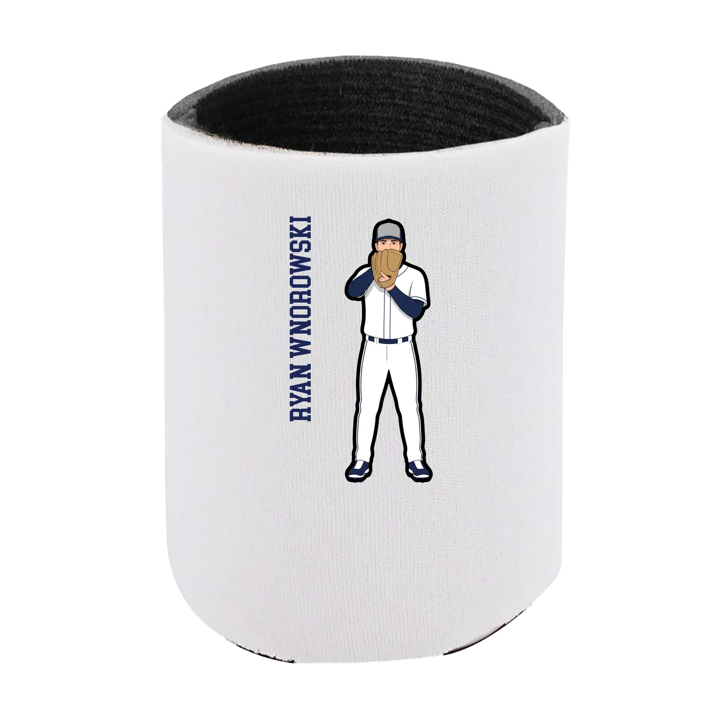 Can Holder — Name Vertical in White