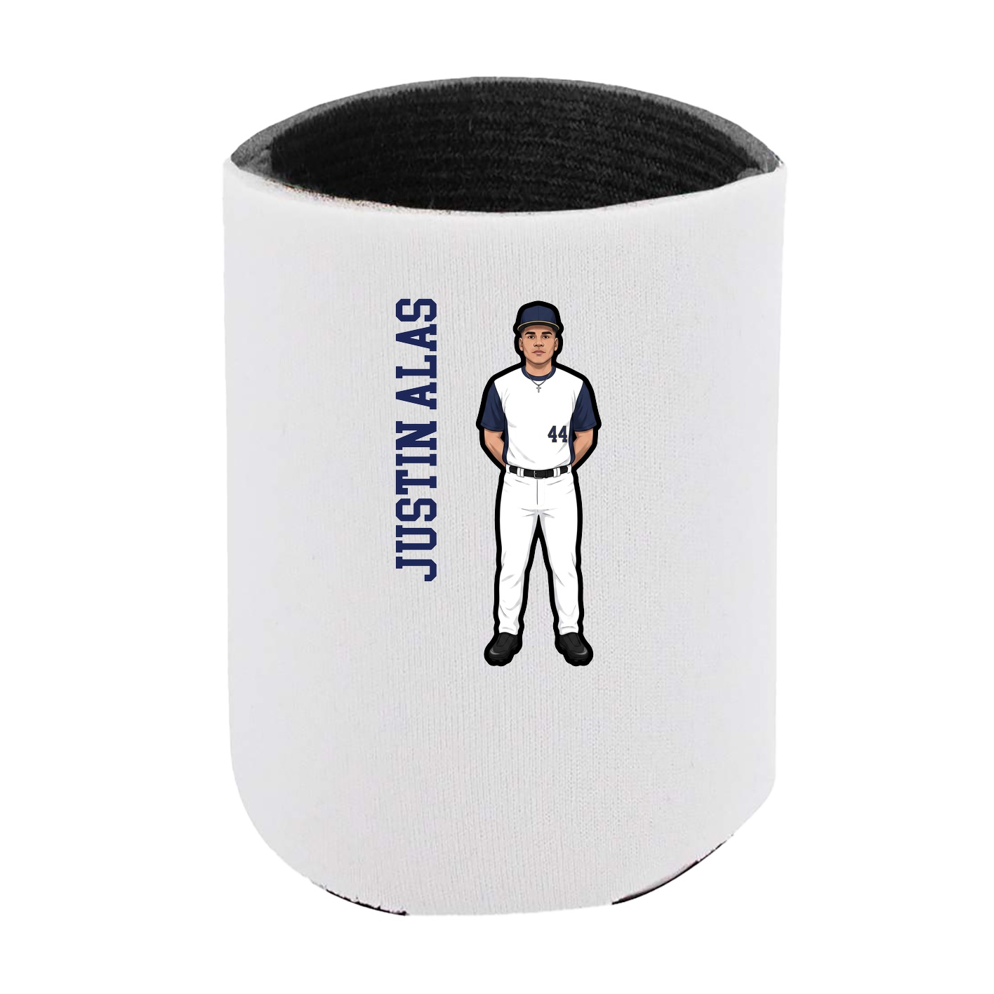 Can Holder — Name Vertical in White