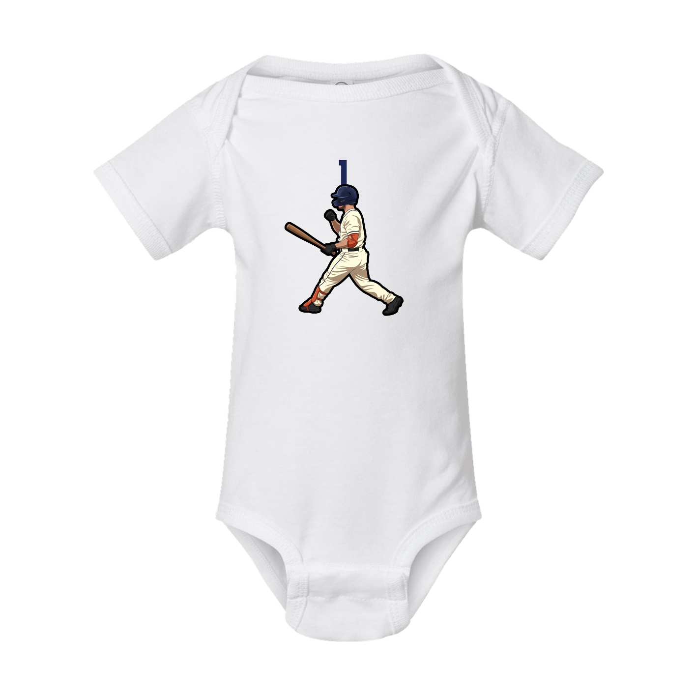 Baby Onesie — Number Top in White