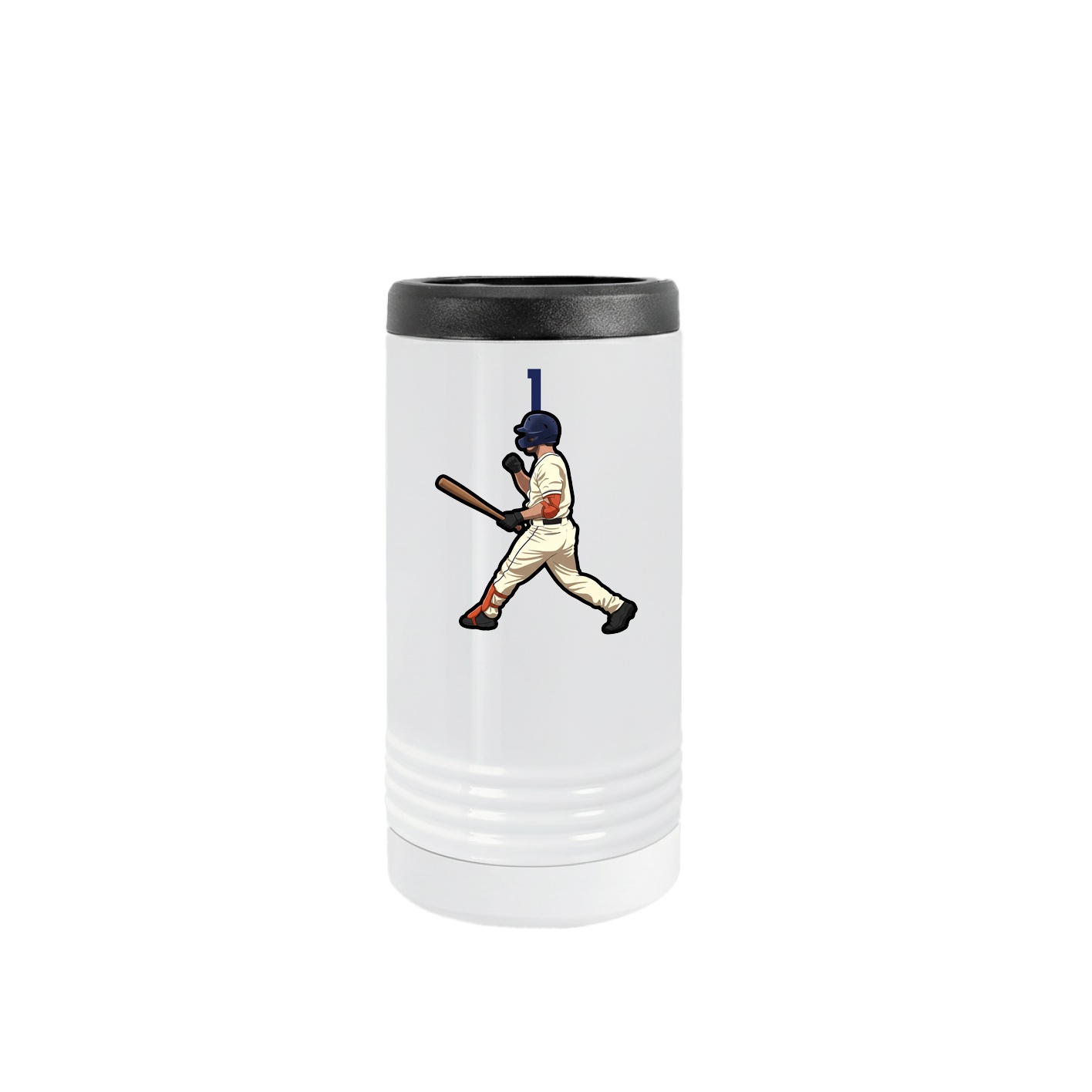 Slim Beverage Holder — Number Top in White