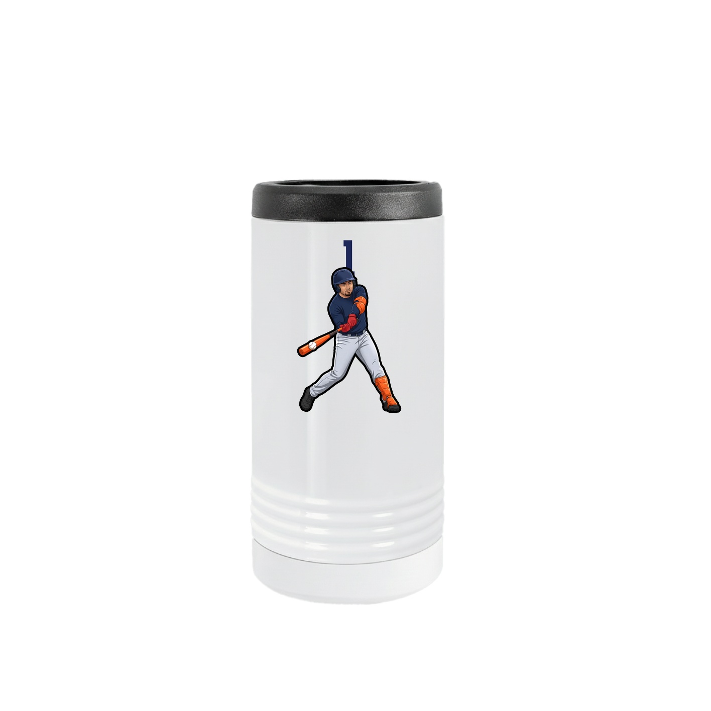 Slim Beverage Holder — Number Top in White