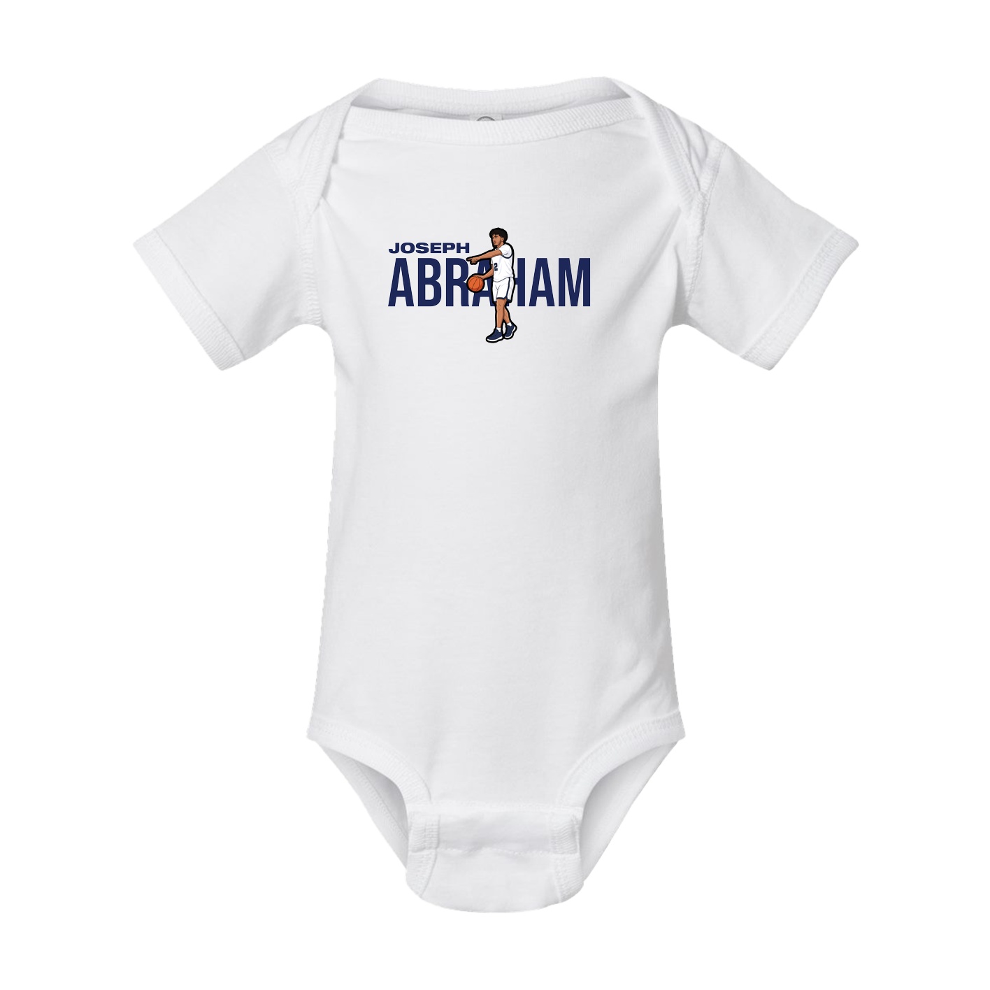 Baby Onesie — Player Name in White