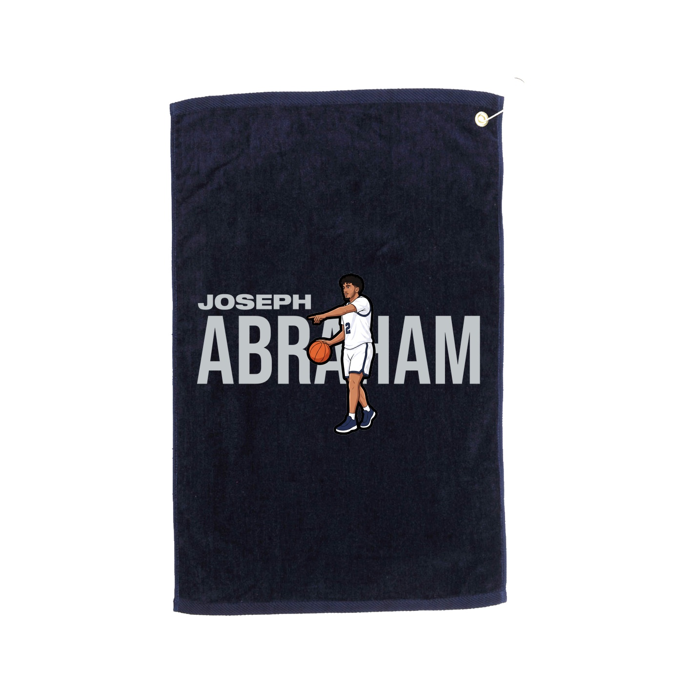 Golf Towel — Player Name in Navy