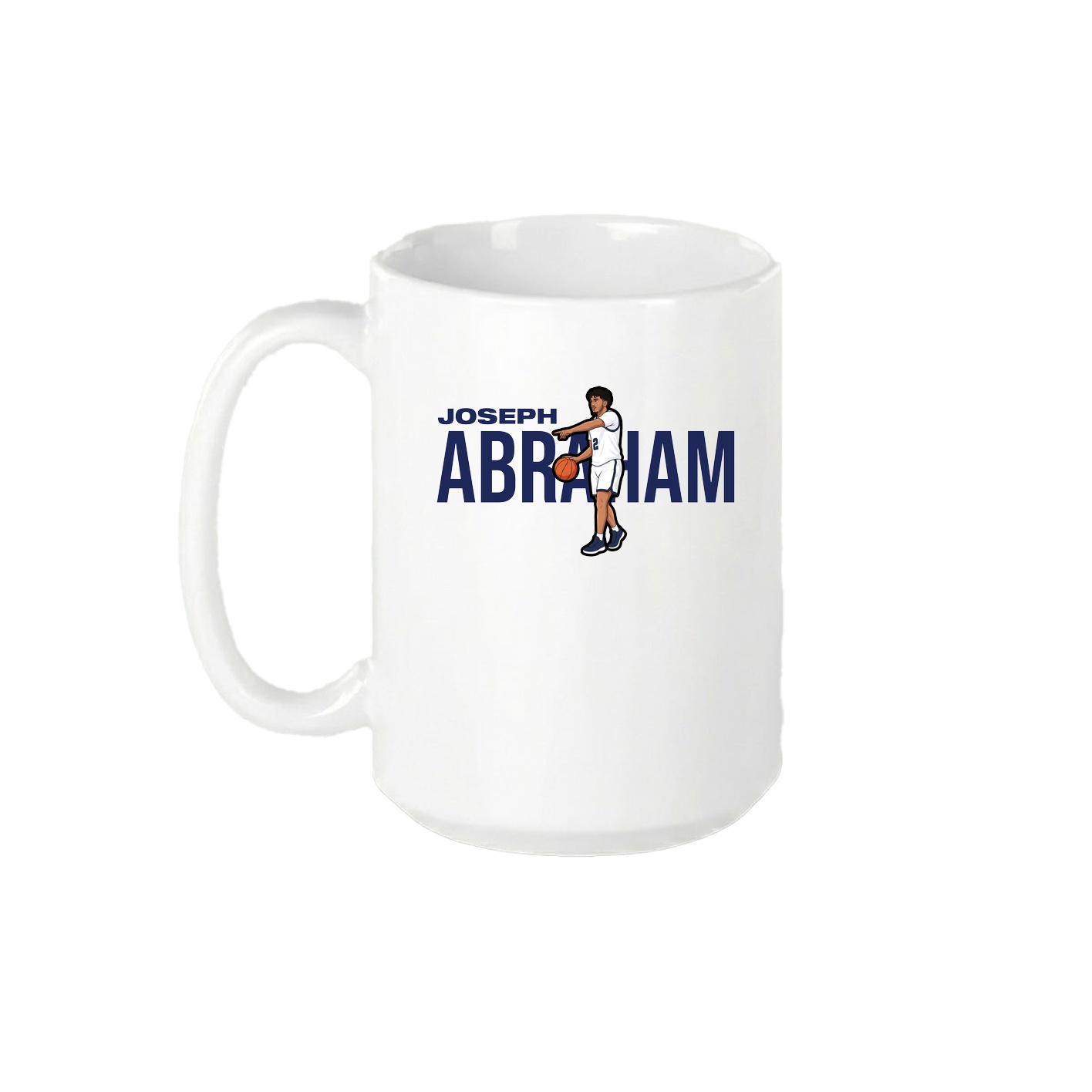 15oz Coffee Mug — Player Name in White