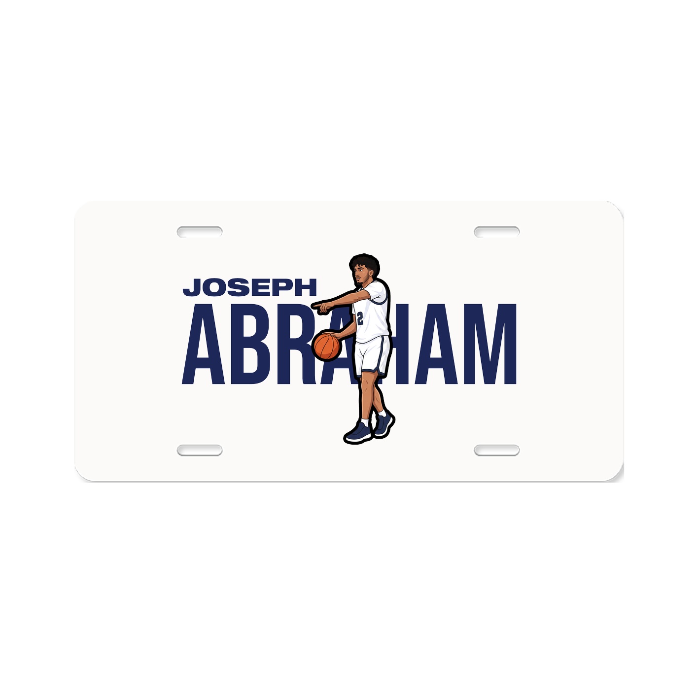License Plate — Player Name in Classic