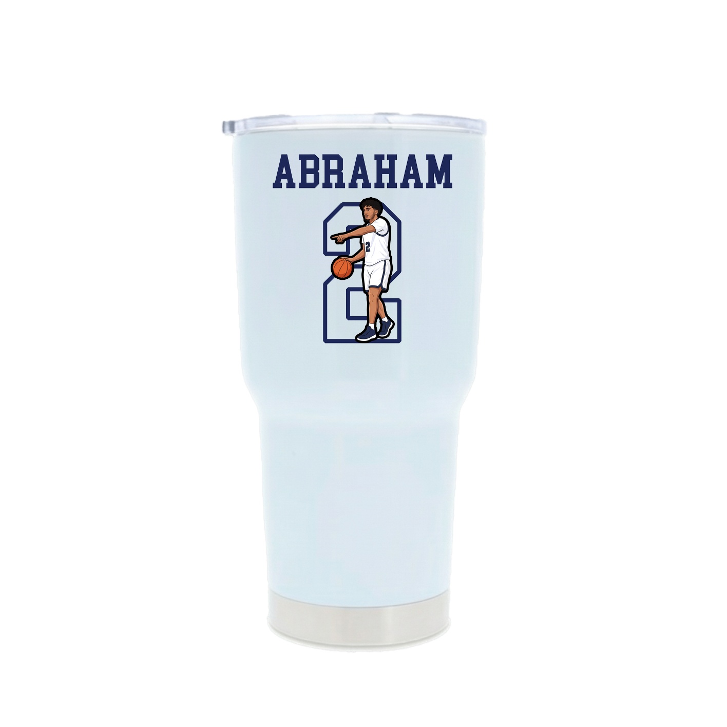 30oz Stainless Steel Tumbler — Shirsey in White