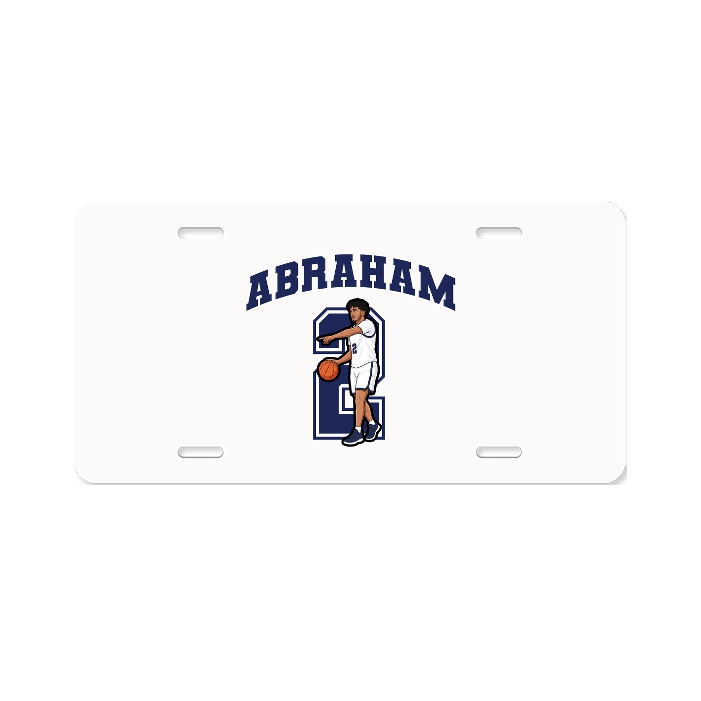 License Plate — Number in Classic