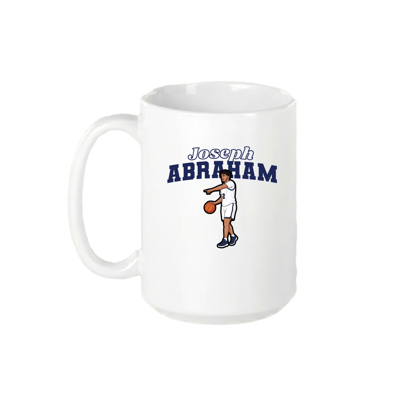 15oz Coffee Mug — Name Arch in White