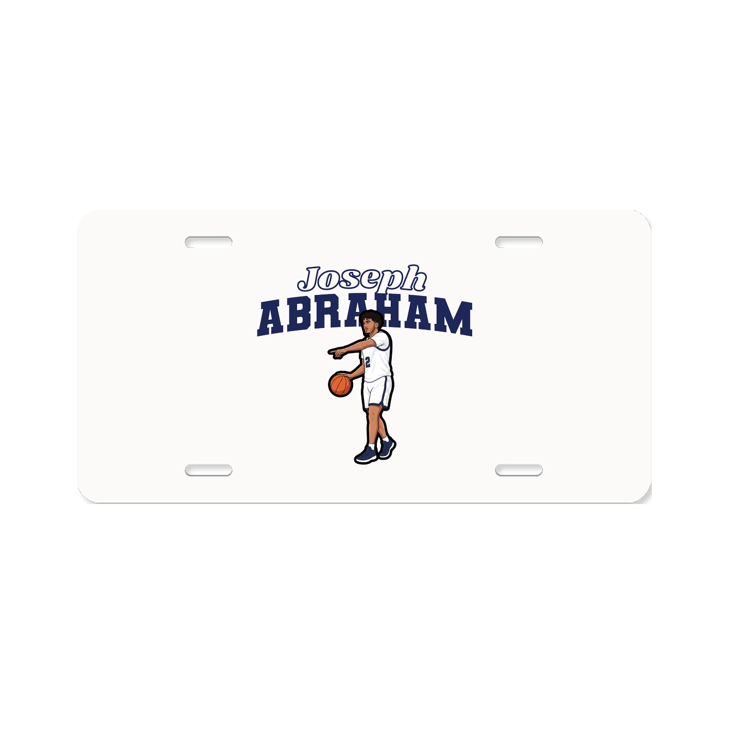 License Plate — Name Arch in Classic