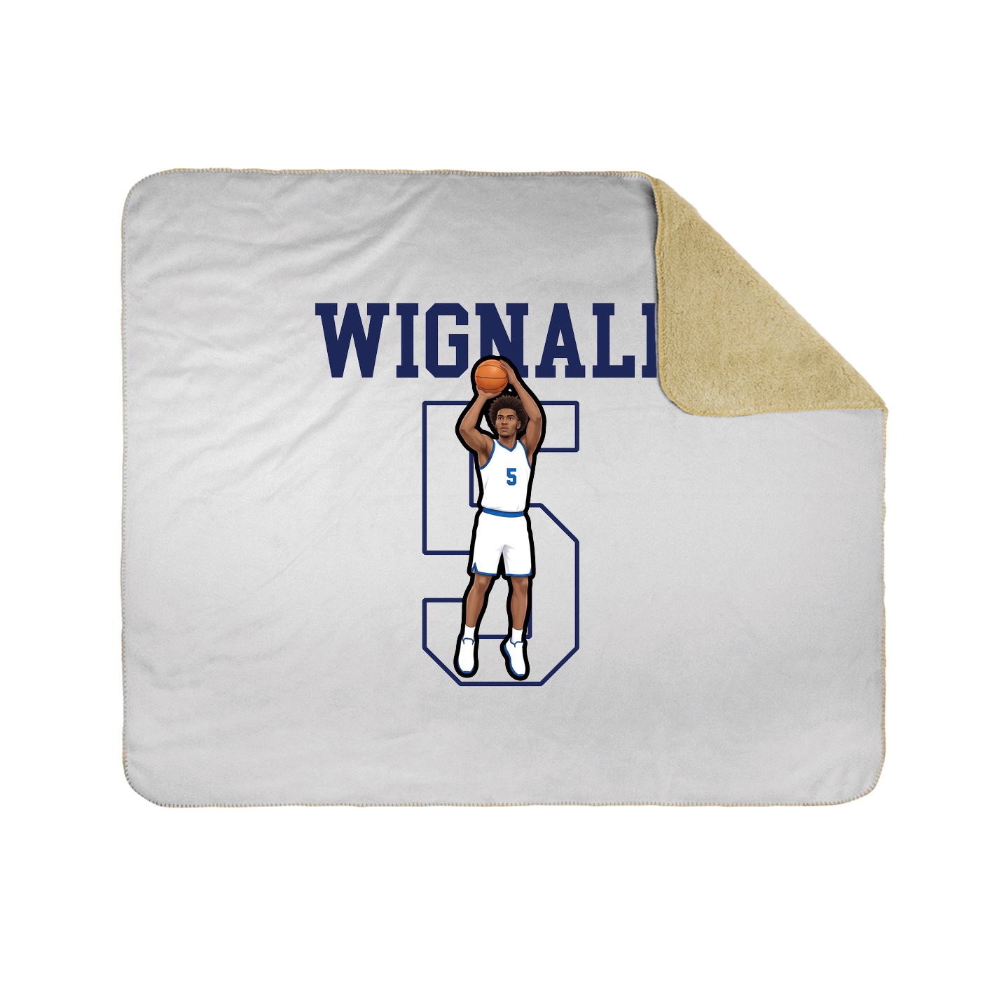 50x60 Sherpa Lined Throw Blanket