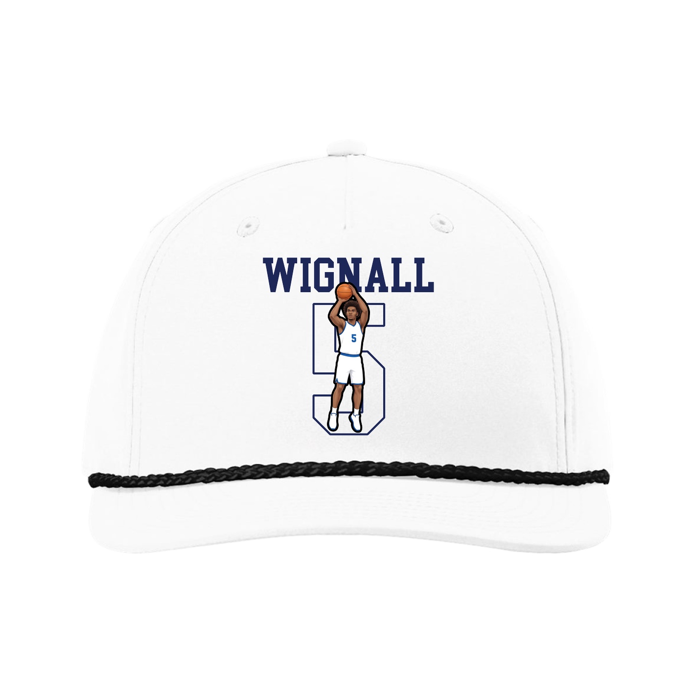 Five-Panel Classic Rope Cap — Shirsey in White