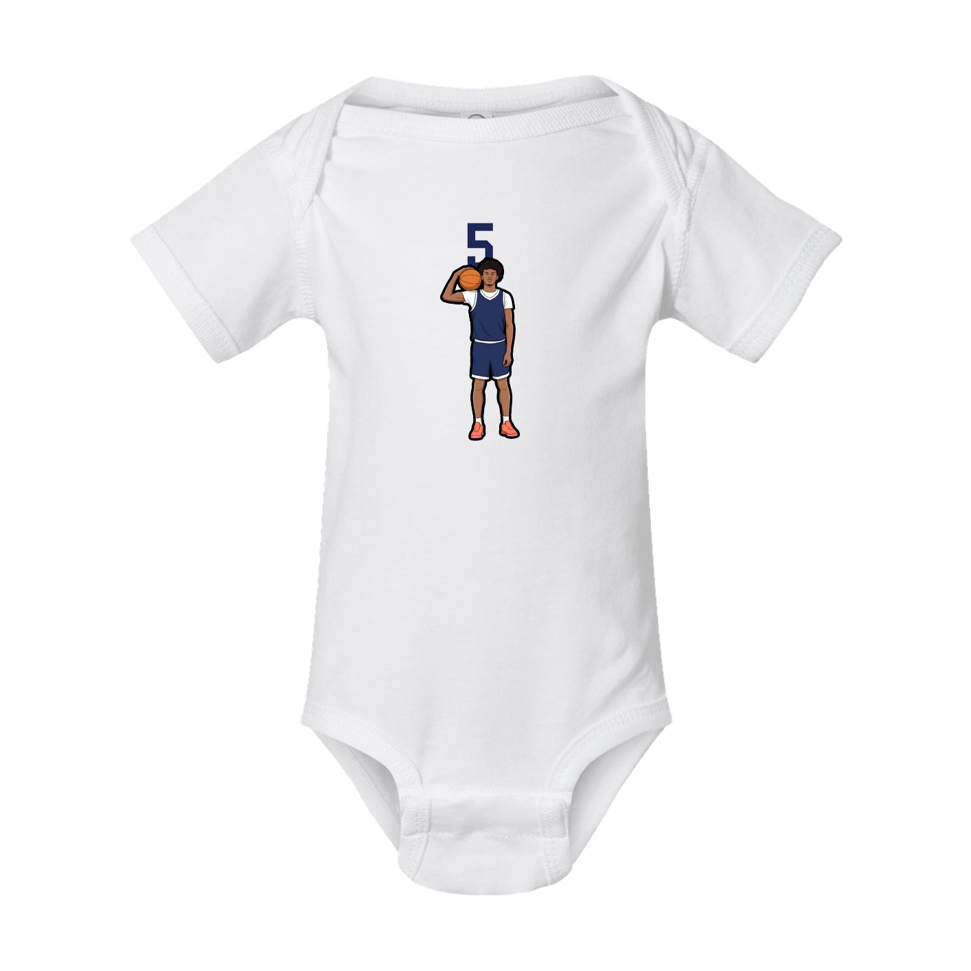 Baby Onesie — Number Top in White