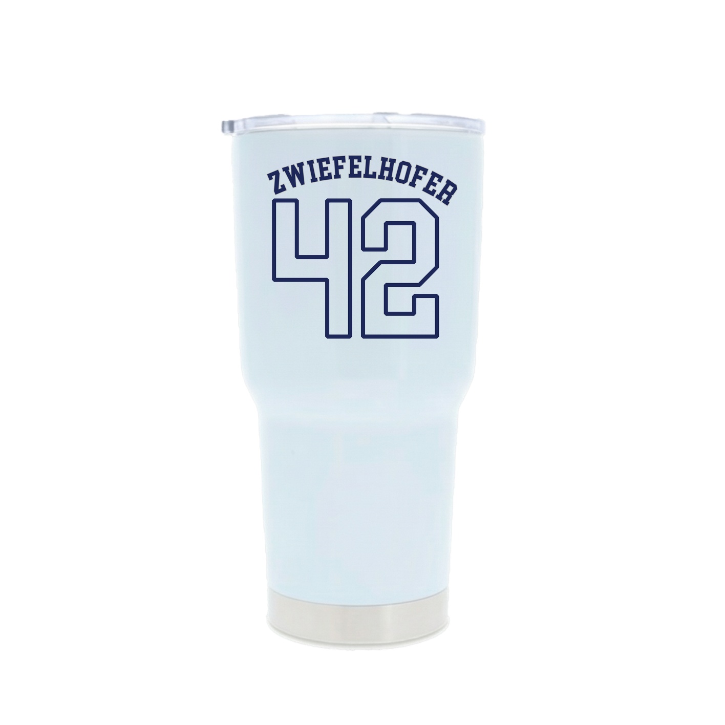 30oz Stainless Steel Tumbler — Shirsey Arch in White