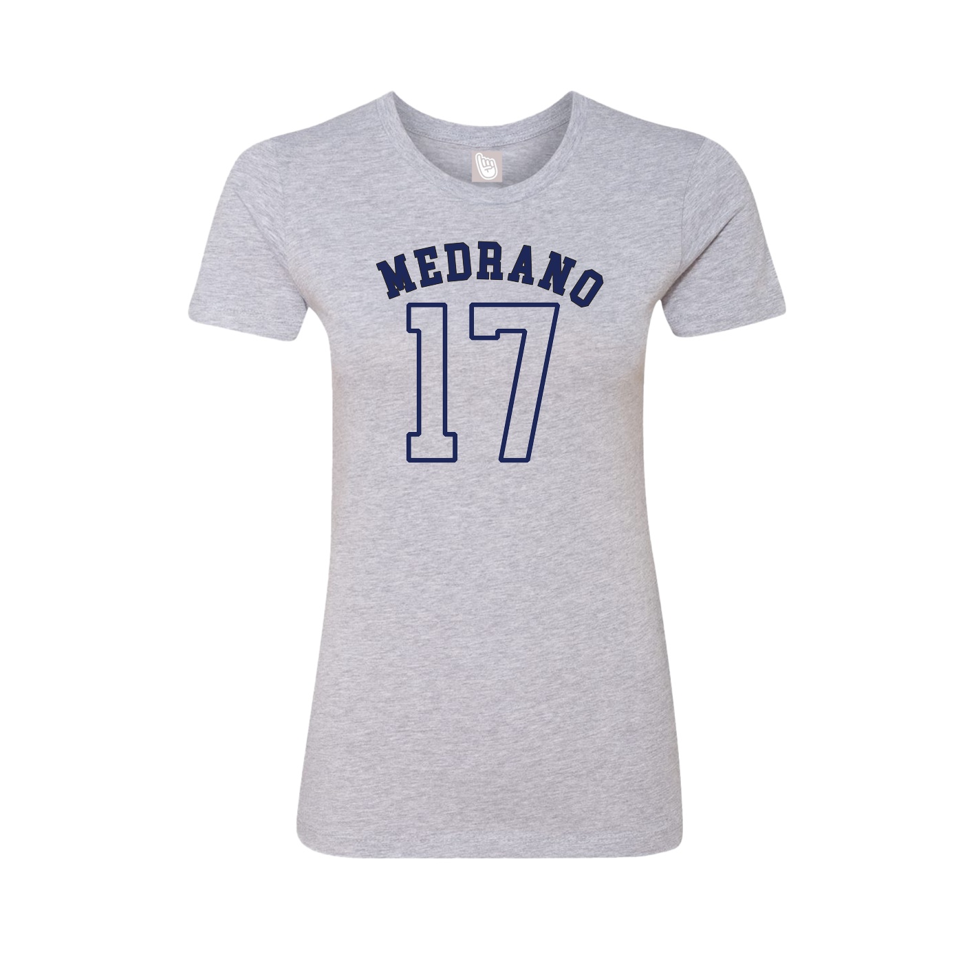 Fitted Women's Tee — Shirsey Arch in Grey