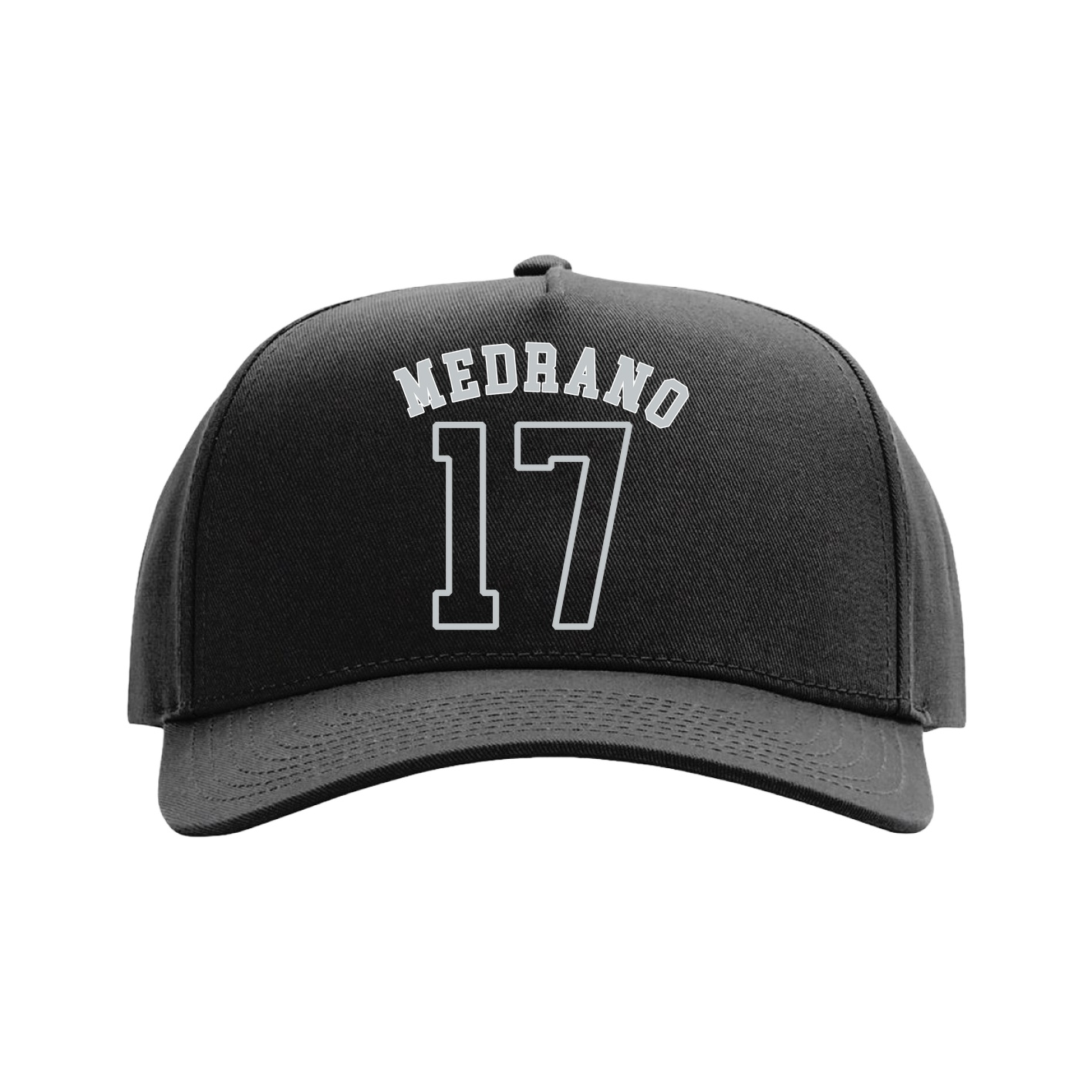 Full Fabric Five-Panel Champ Cap — Shirsey Arch in Black