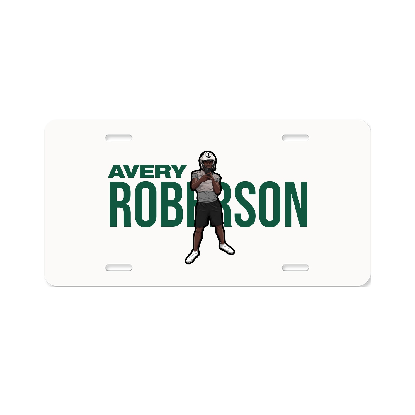License Plate — Player Name in Classic
