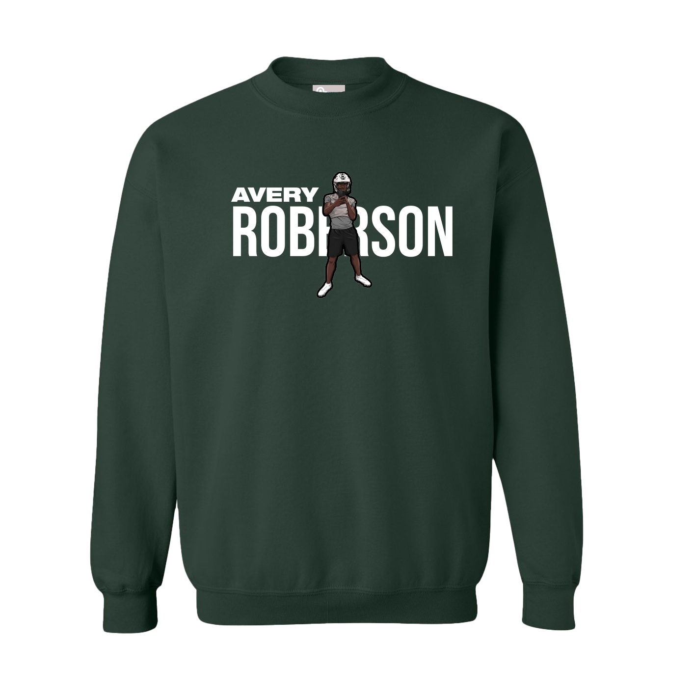 Fleece Crew — Player Name in Green