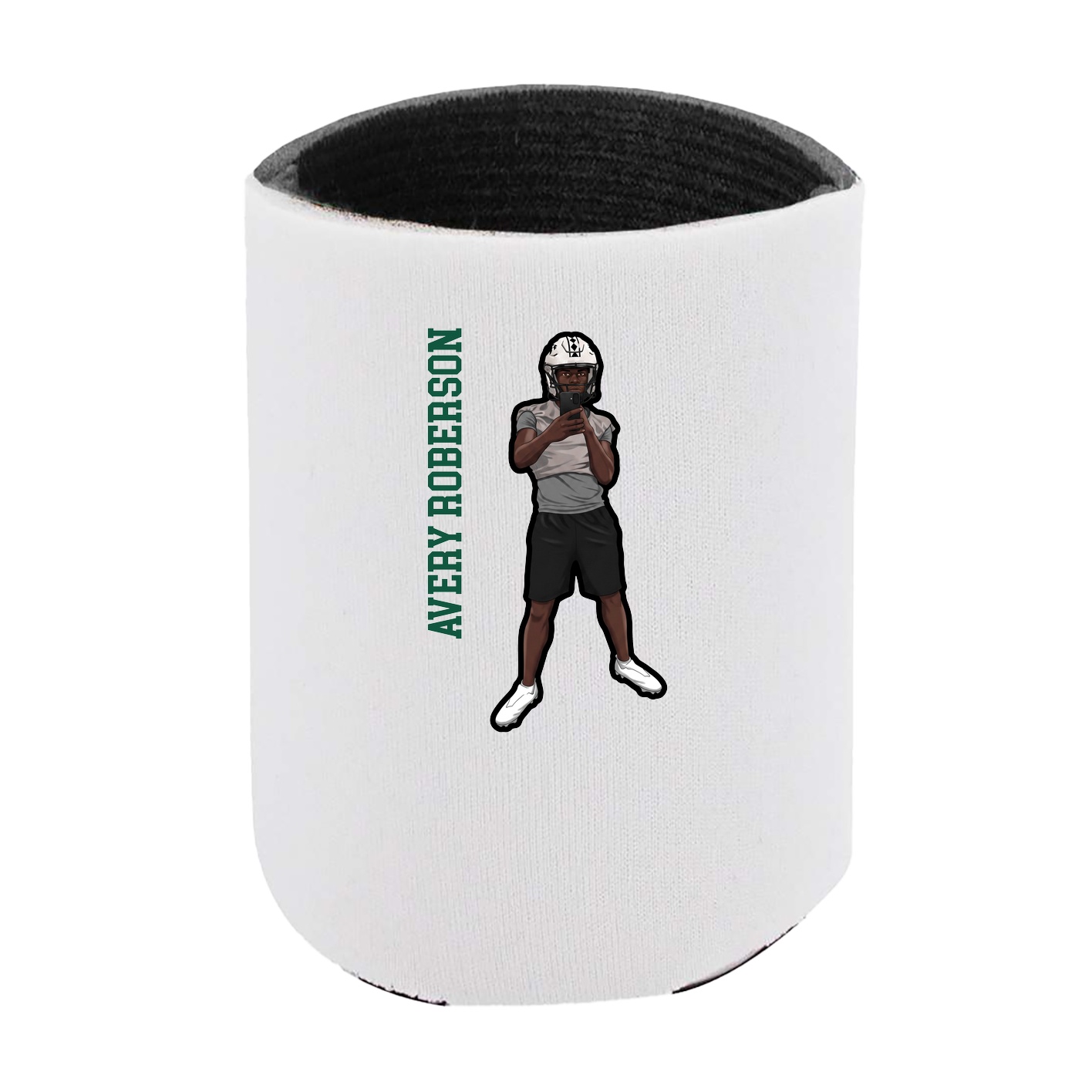 Can Holder — Name Vertical in White