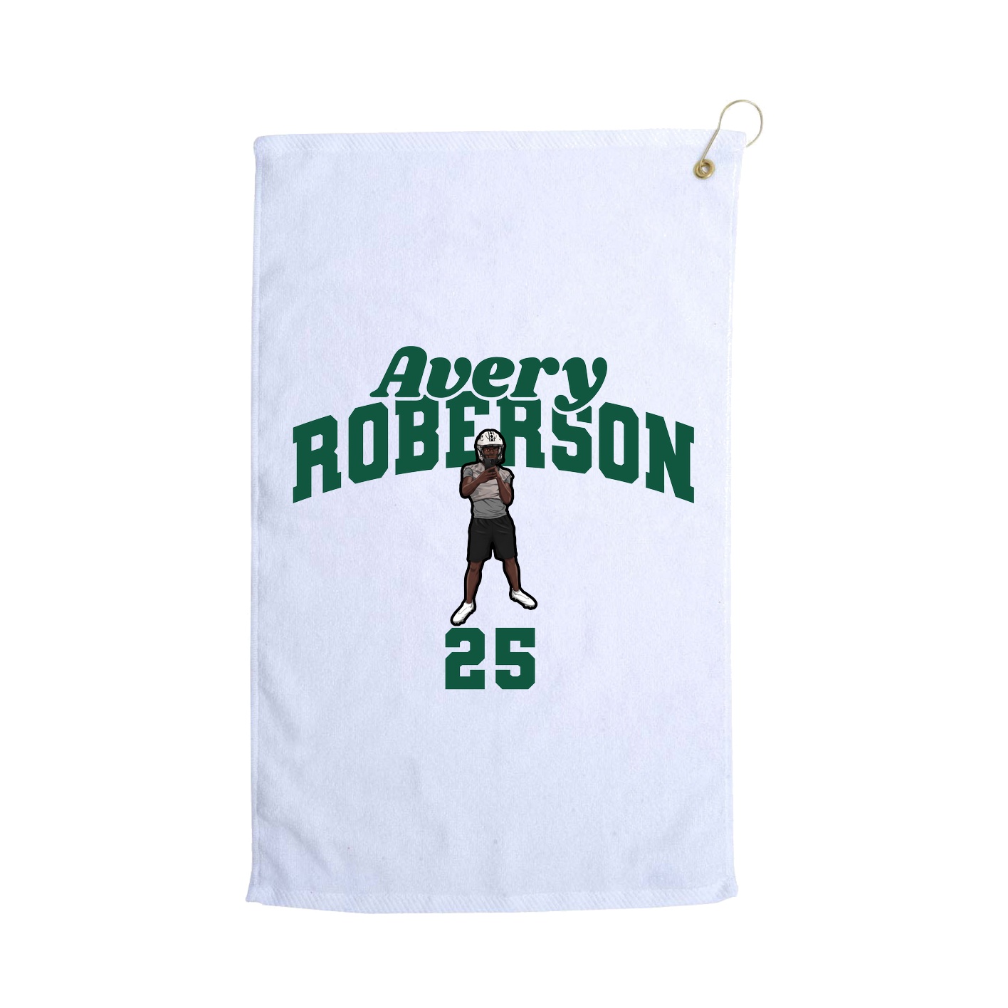 Golf Towel — Signature Arch in White