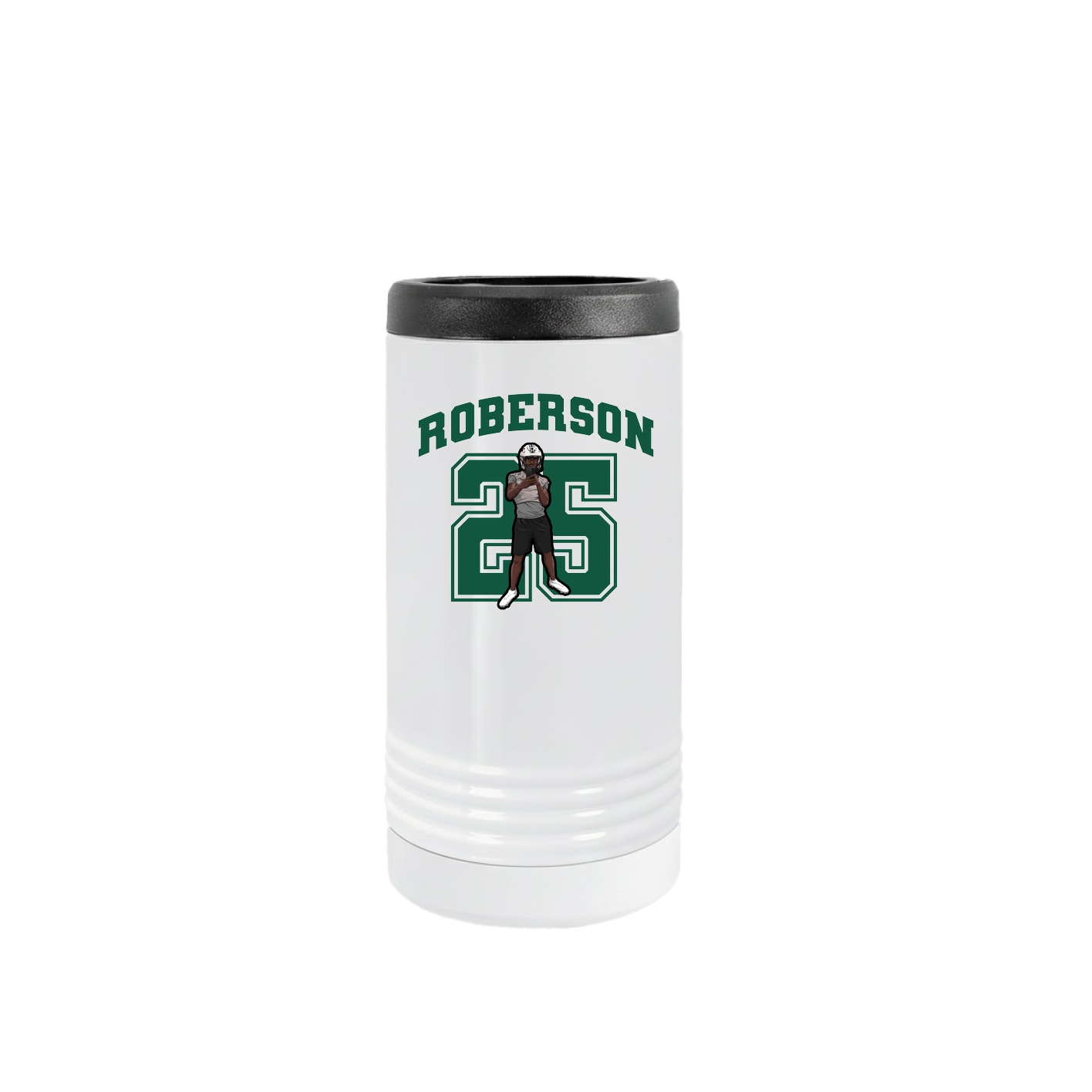 Slim Beverage Holder — Number in White