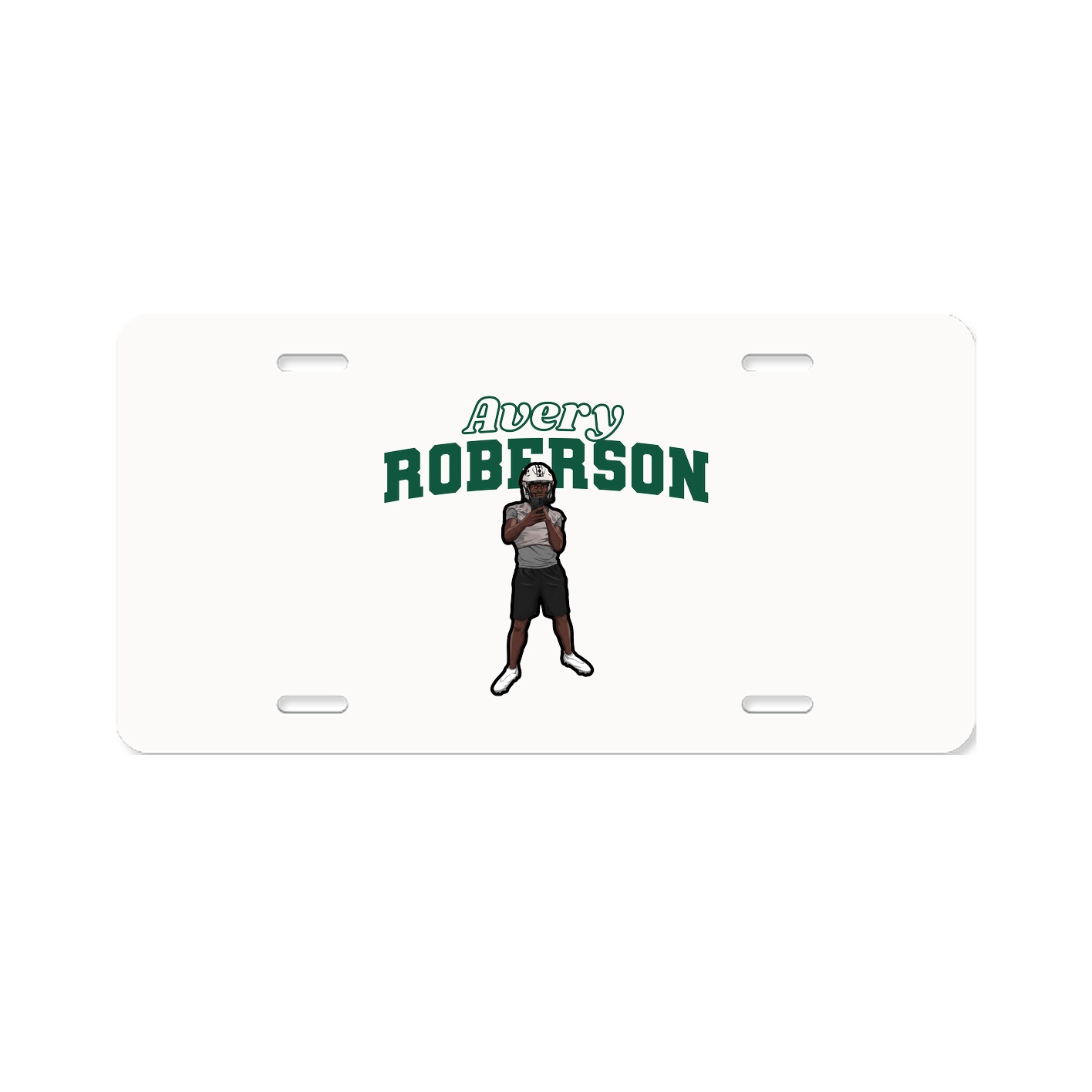 License Plate — Name Arch in Classic