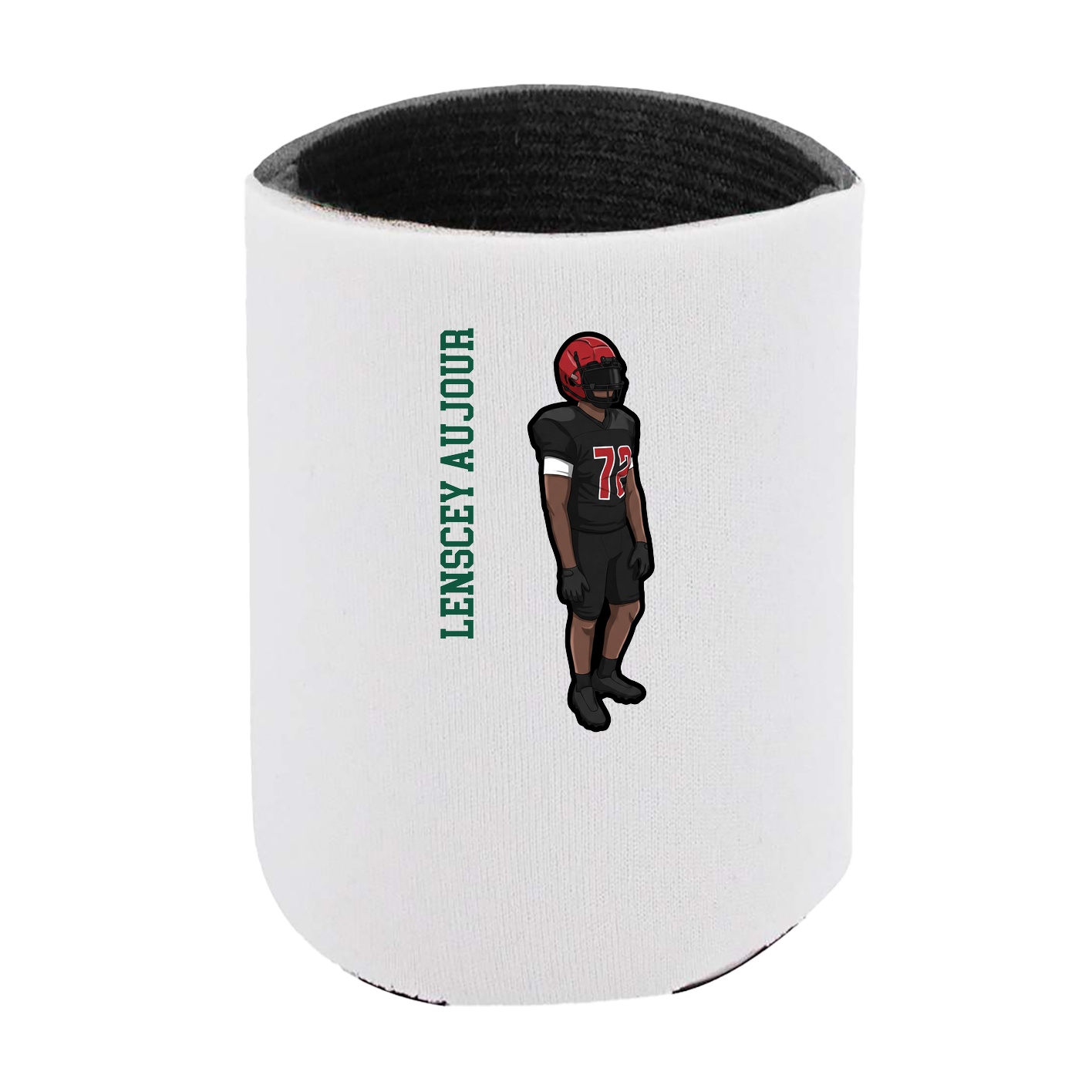 Can Holder — Name Vertical in White