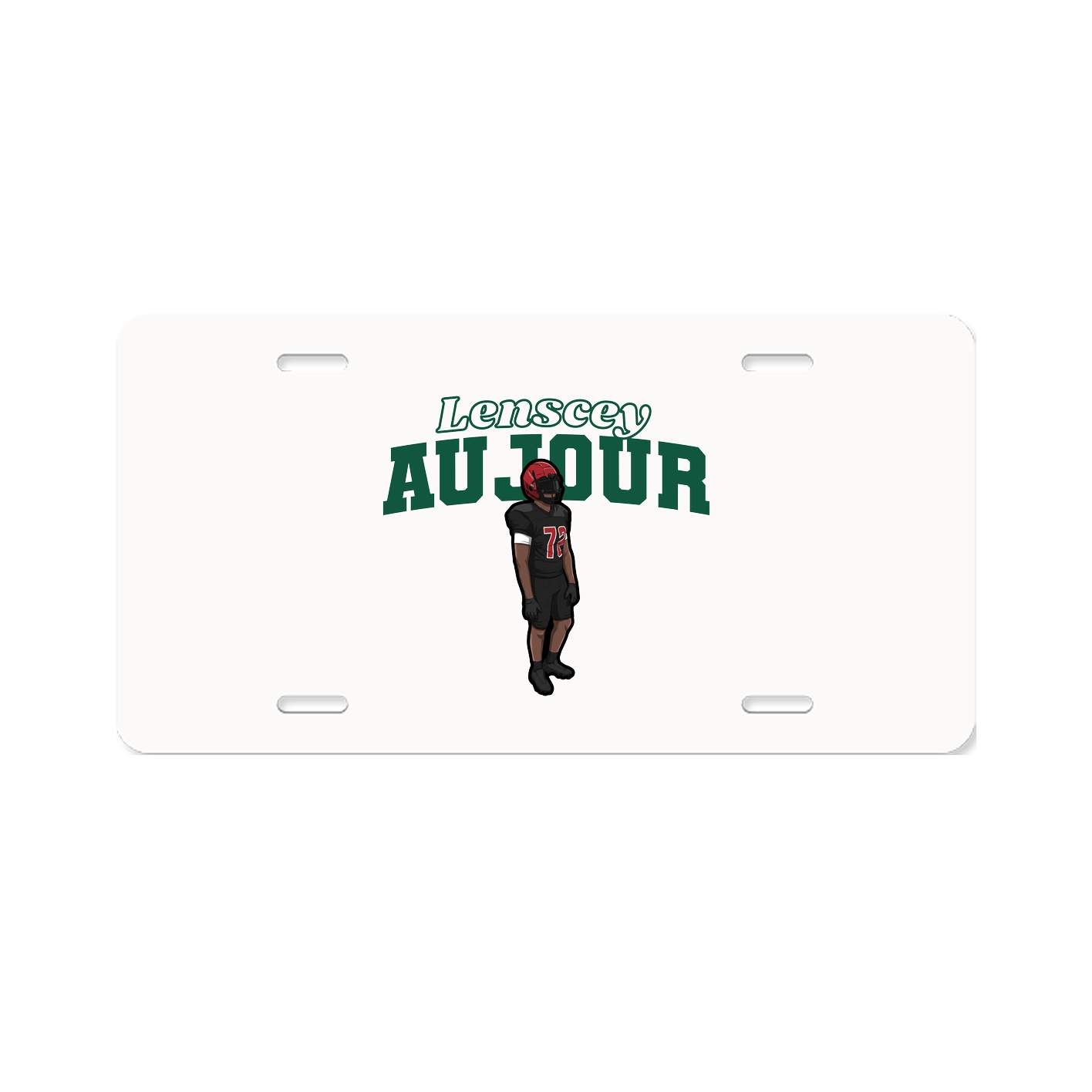 License Plate — Name Arch in Classic