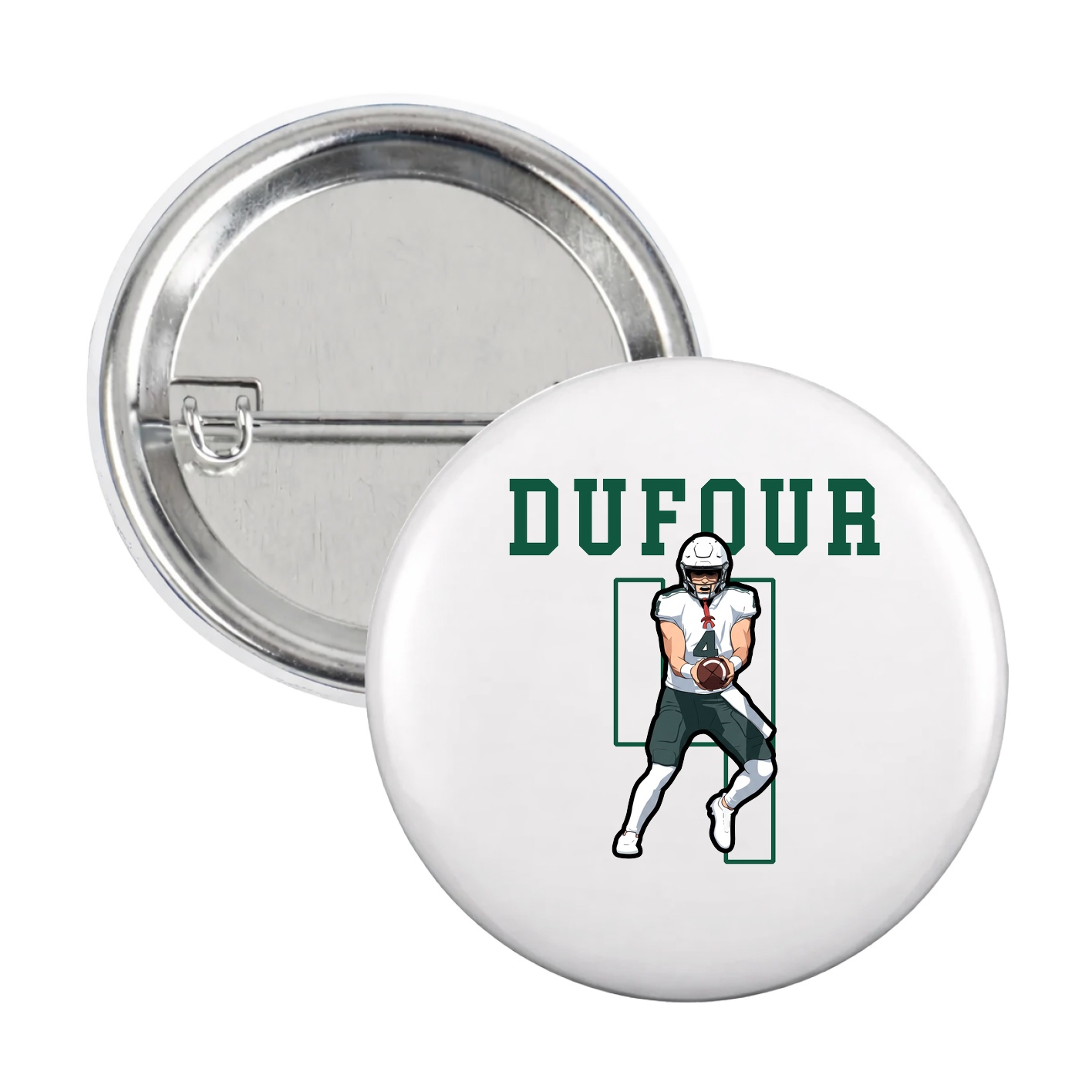 Game Day Button — Shirsey in White