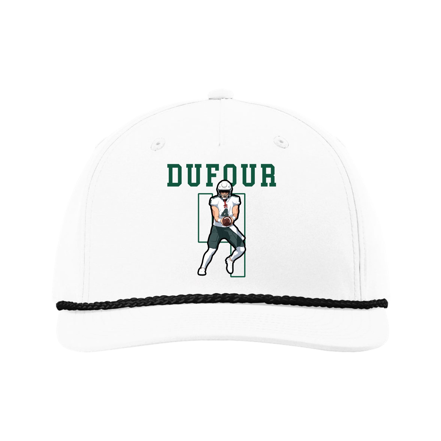 Five-Panel Classic Rope Cap — Shirsey in White