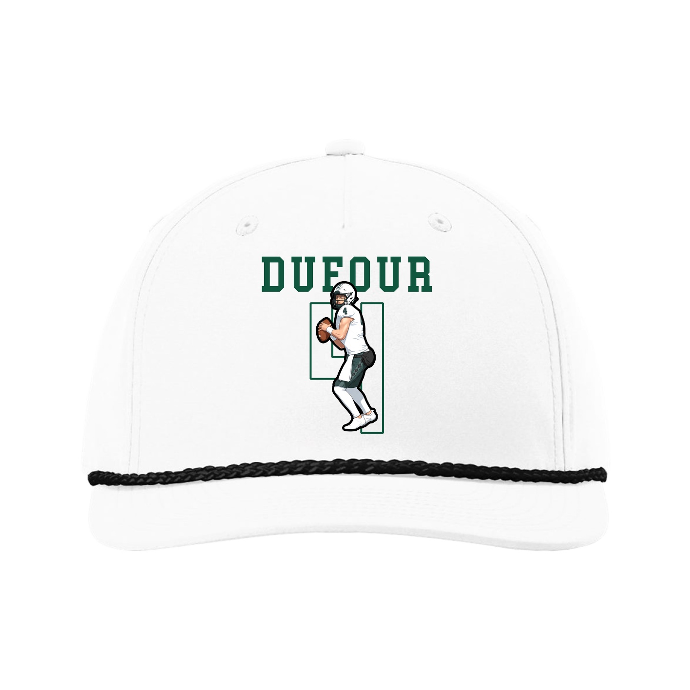 Five-Panel Classic Rope Cap — Shirsey in White