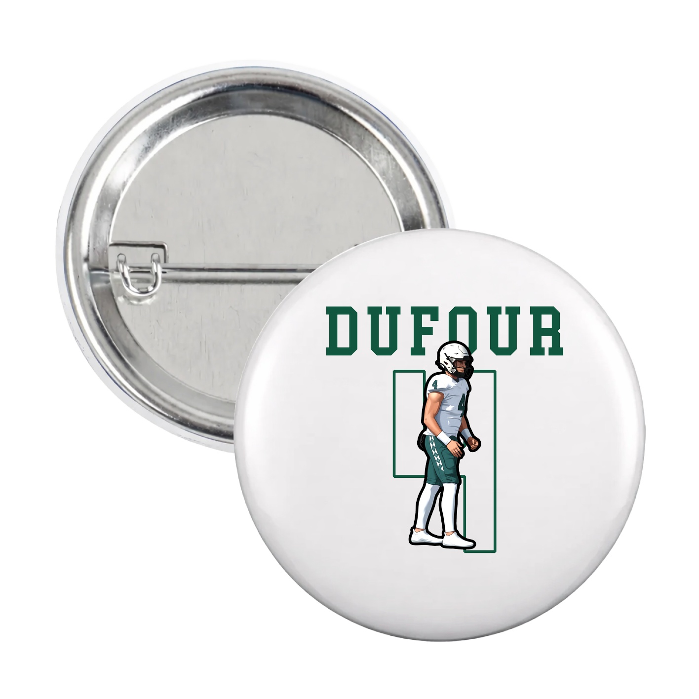 Game Day Button — Shirsey in White