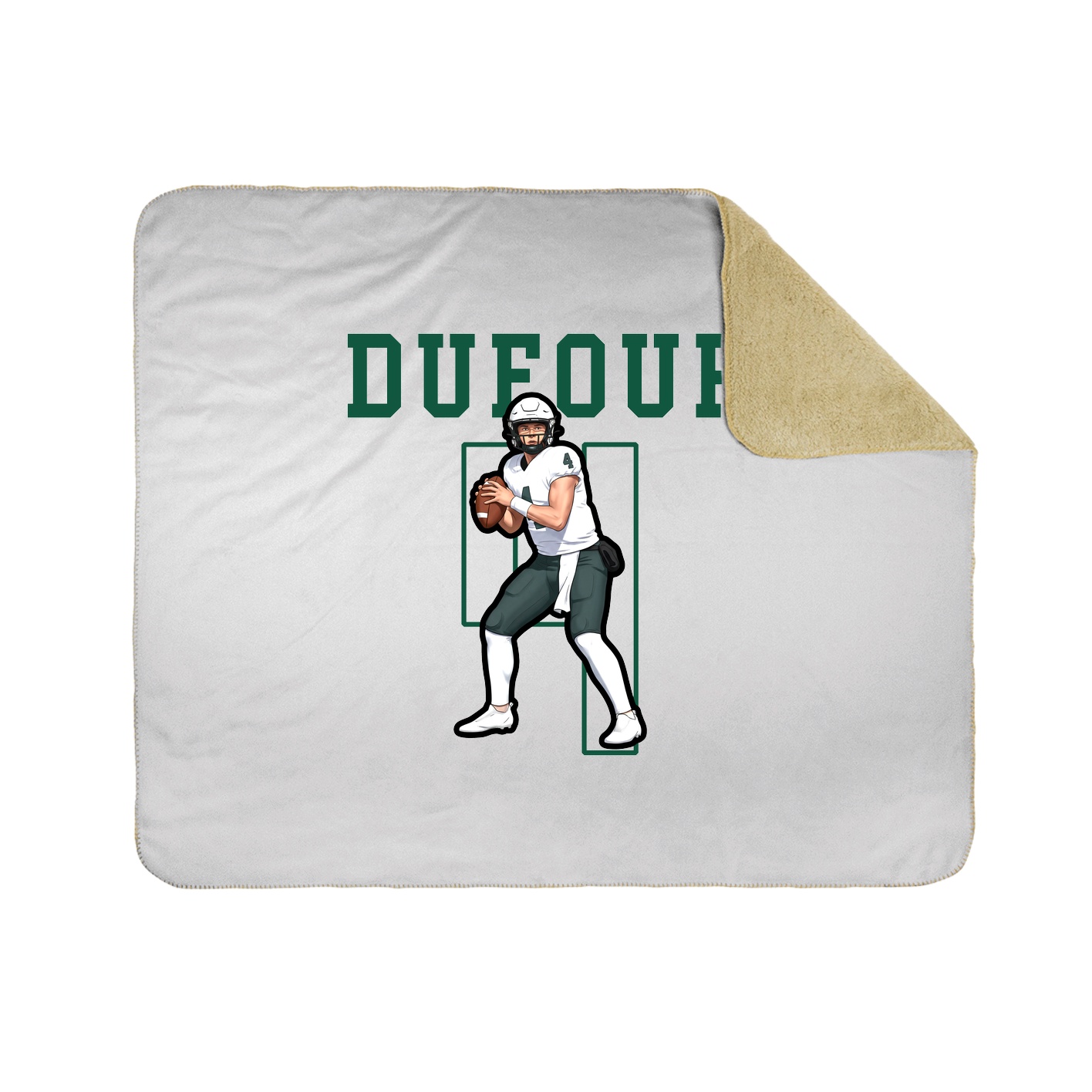 50x60 Sherpa Lined Throw Blanket