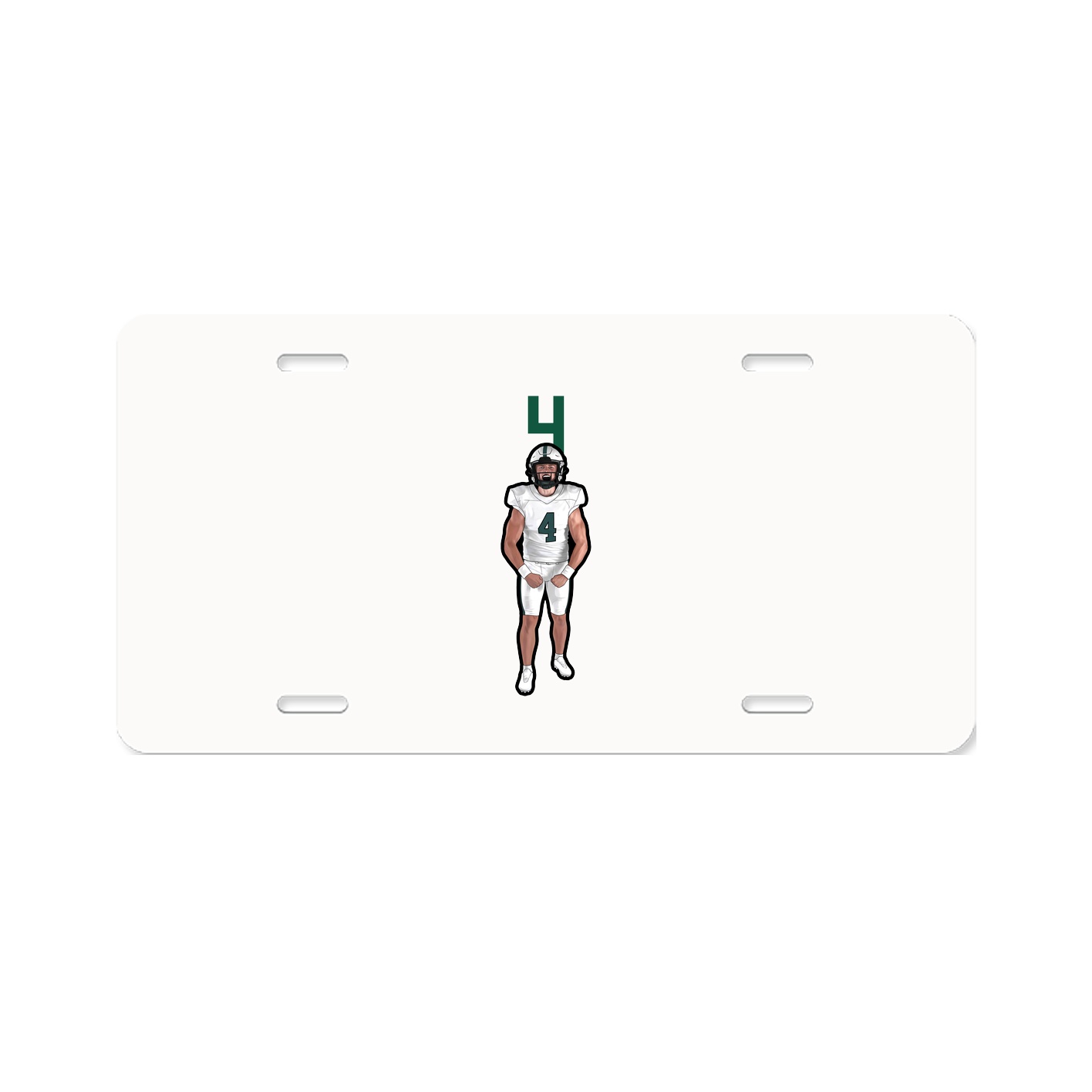 License Plate — Number Top in Classic