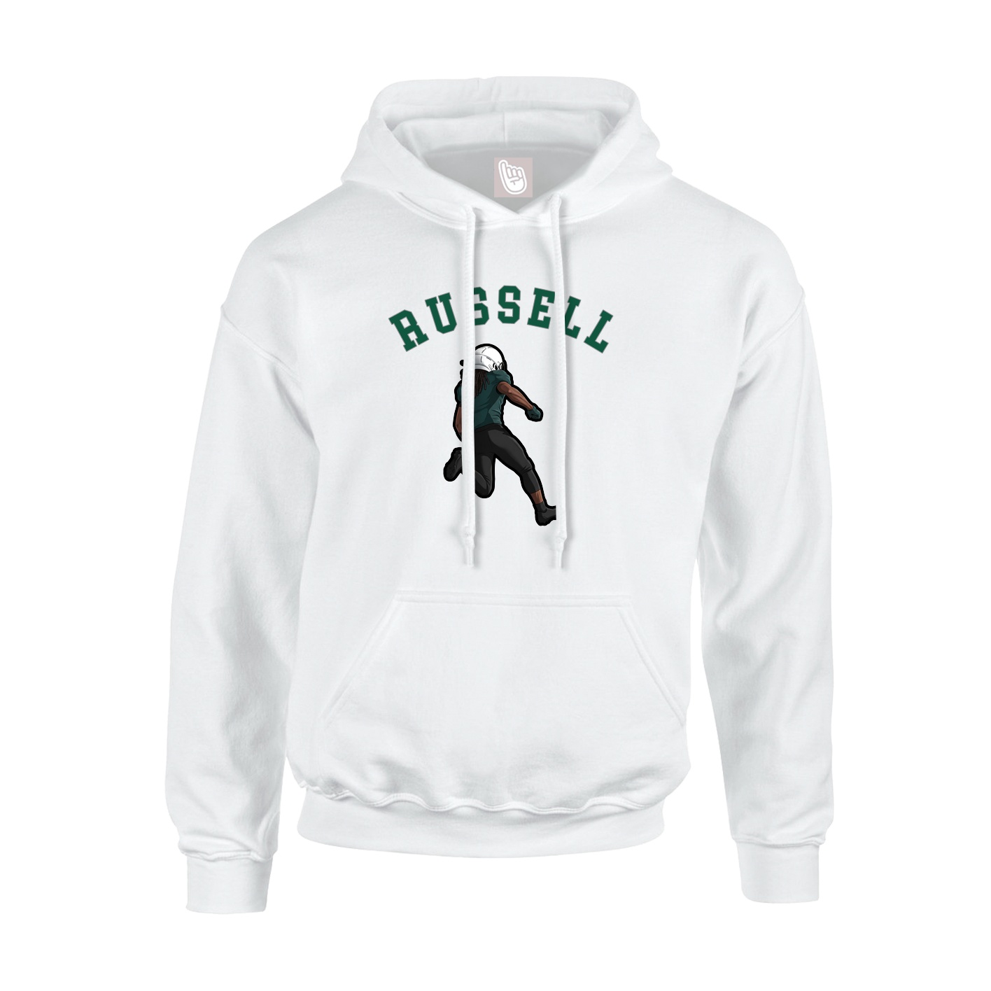 Youth Hoodie — Shirsey Arch in White