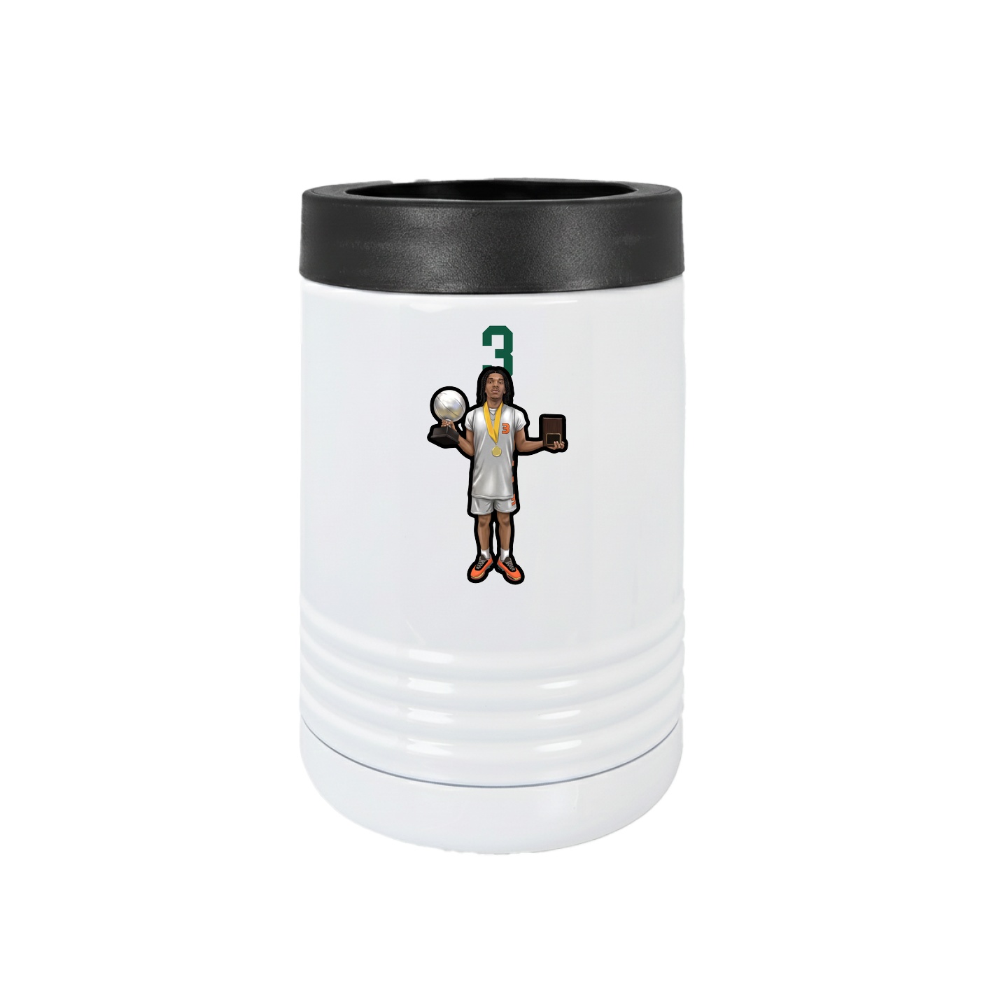 Beverage Holder — Number Top in White