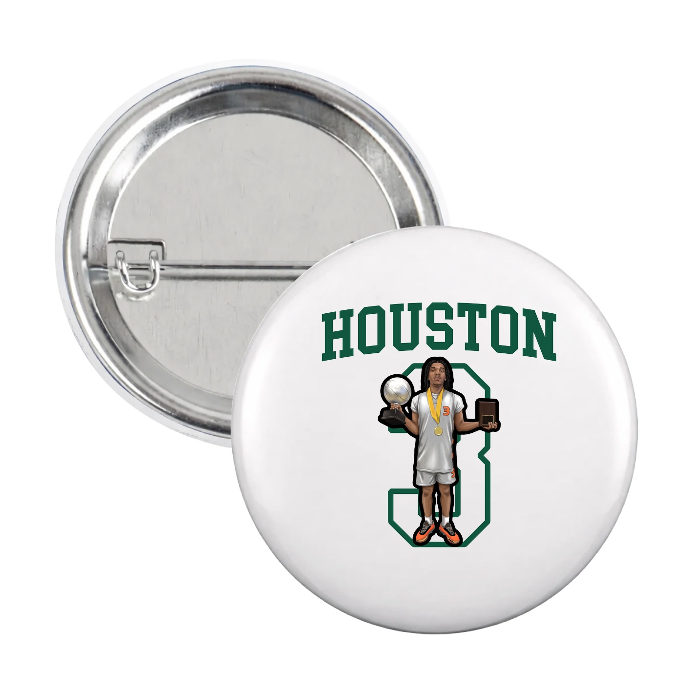 Game Day Button — Shirsey in White