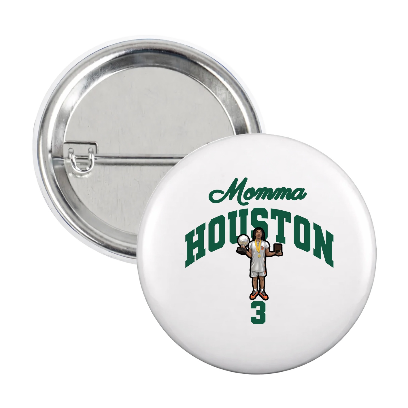 Game Day Button — Mothers Day Arch in White