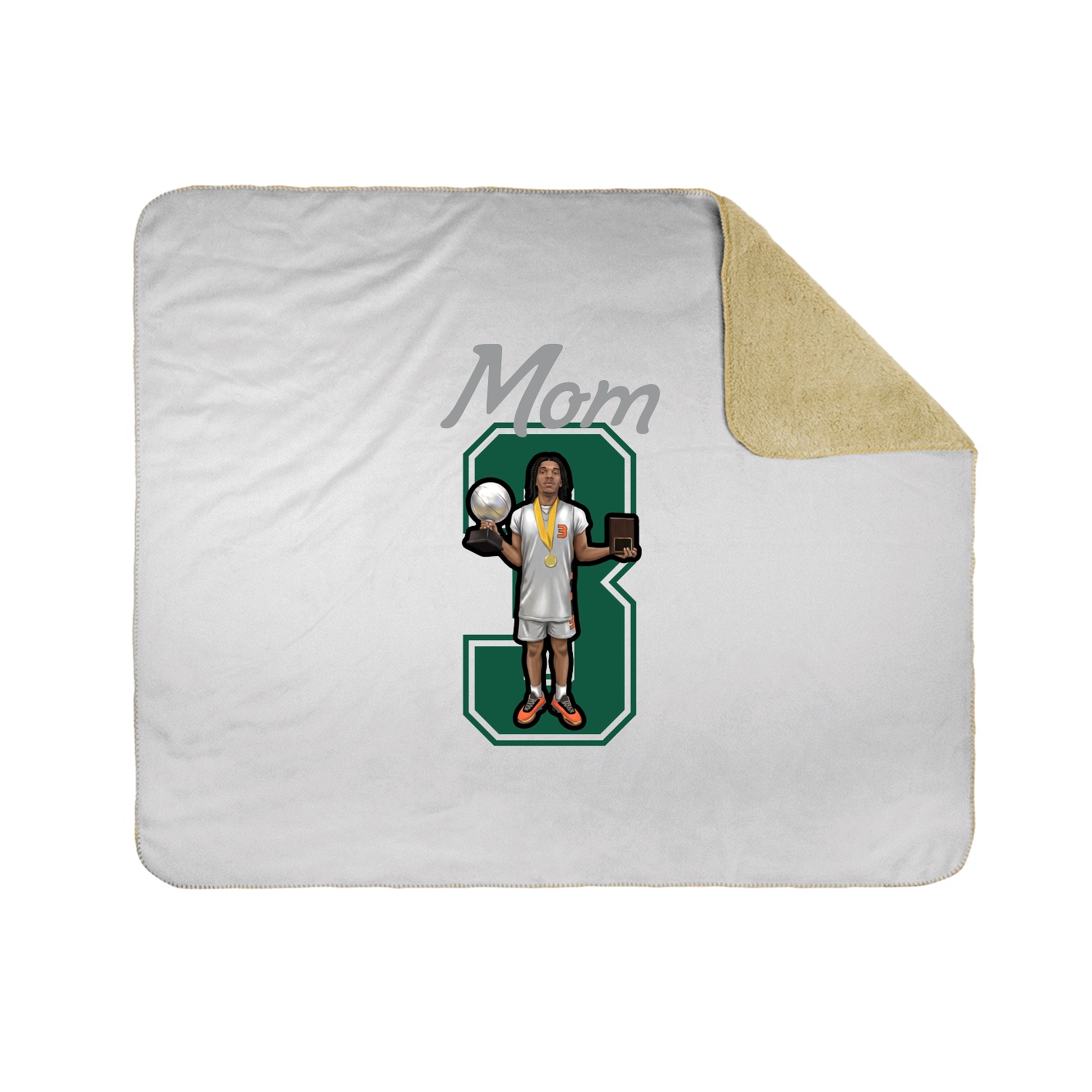Throw Blanket — Mothers Day Shirsey in White