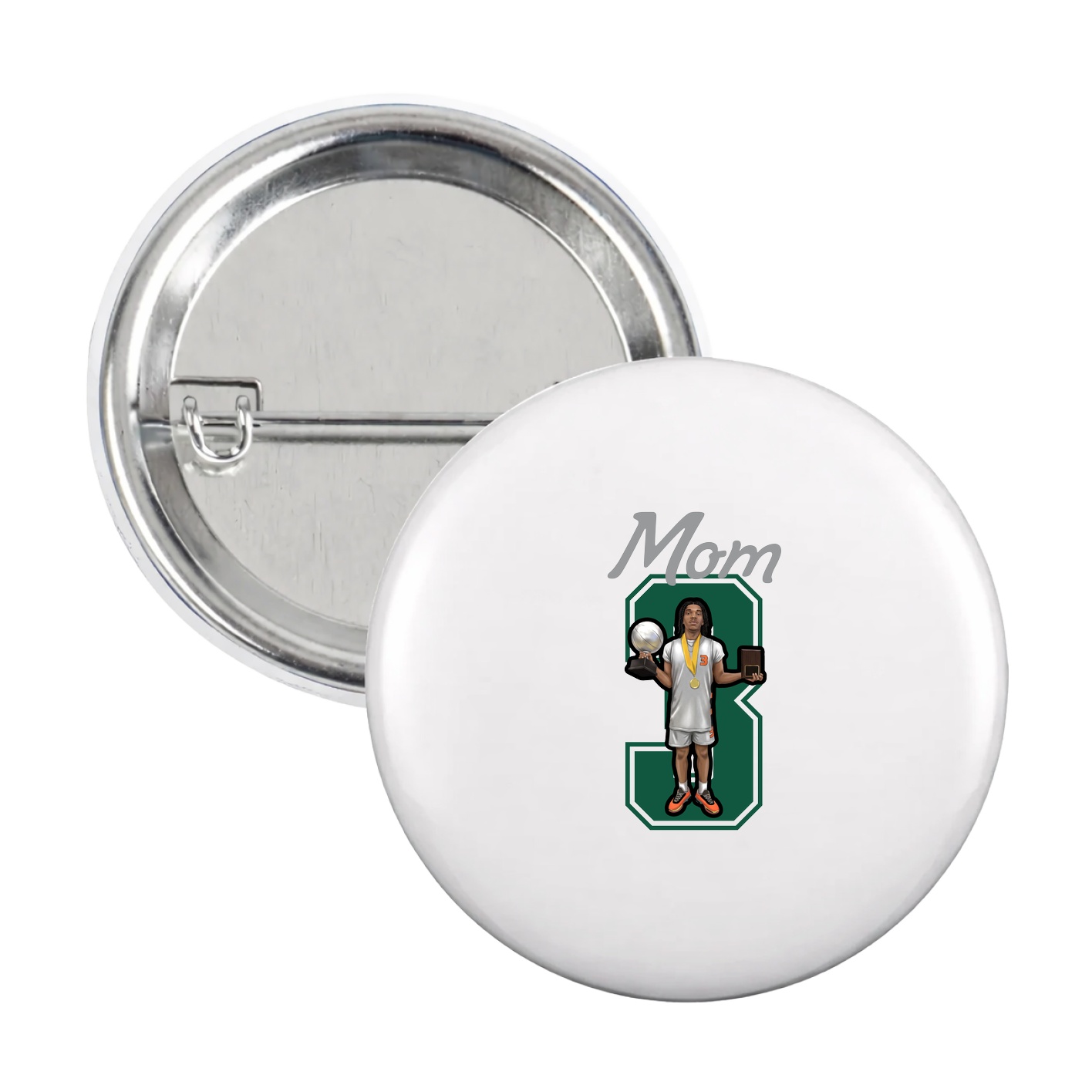 Game Day Button — Mothers Day Shirsey in White
