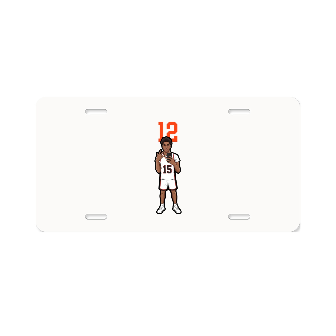 License Plate — Number Top in Classic