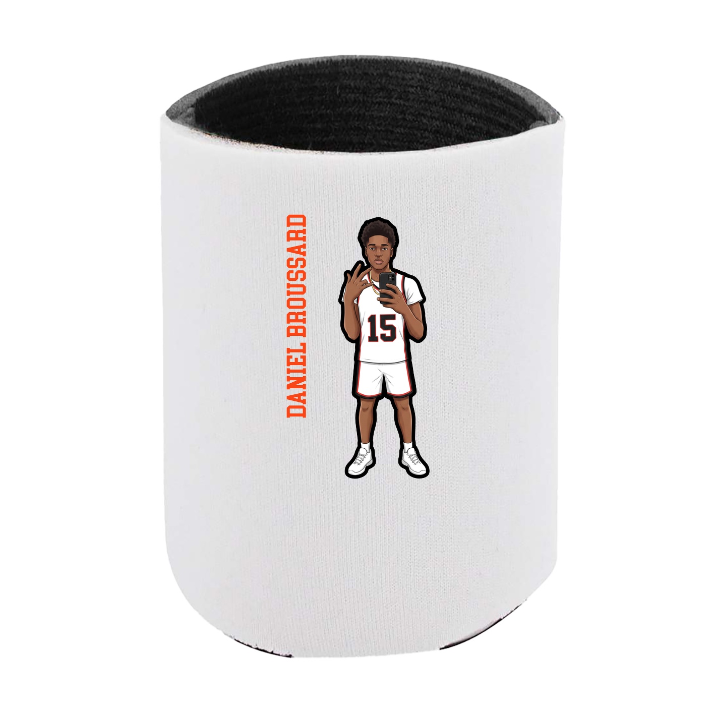 Can Holder — Name Vertical in White