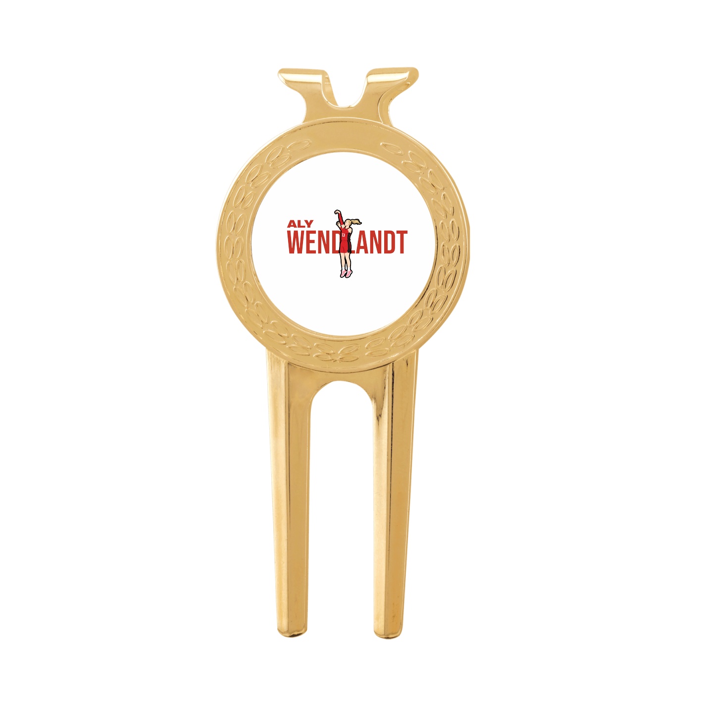 Divot Tool with Ball Marker — Player Name in Classic