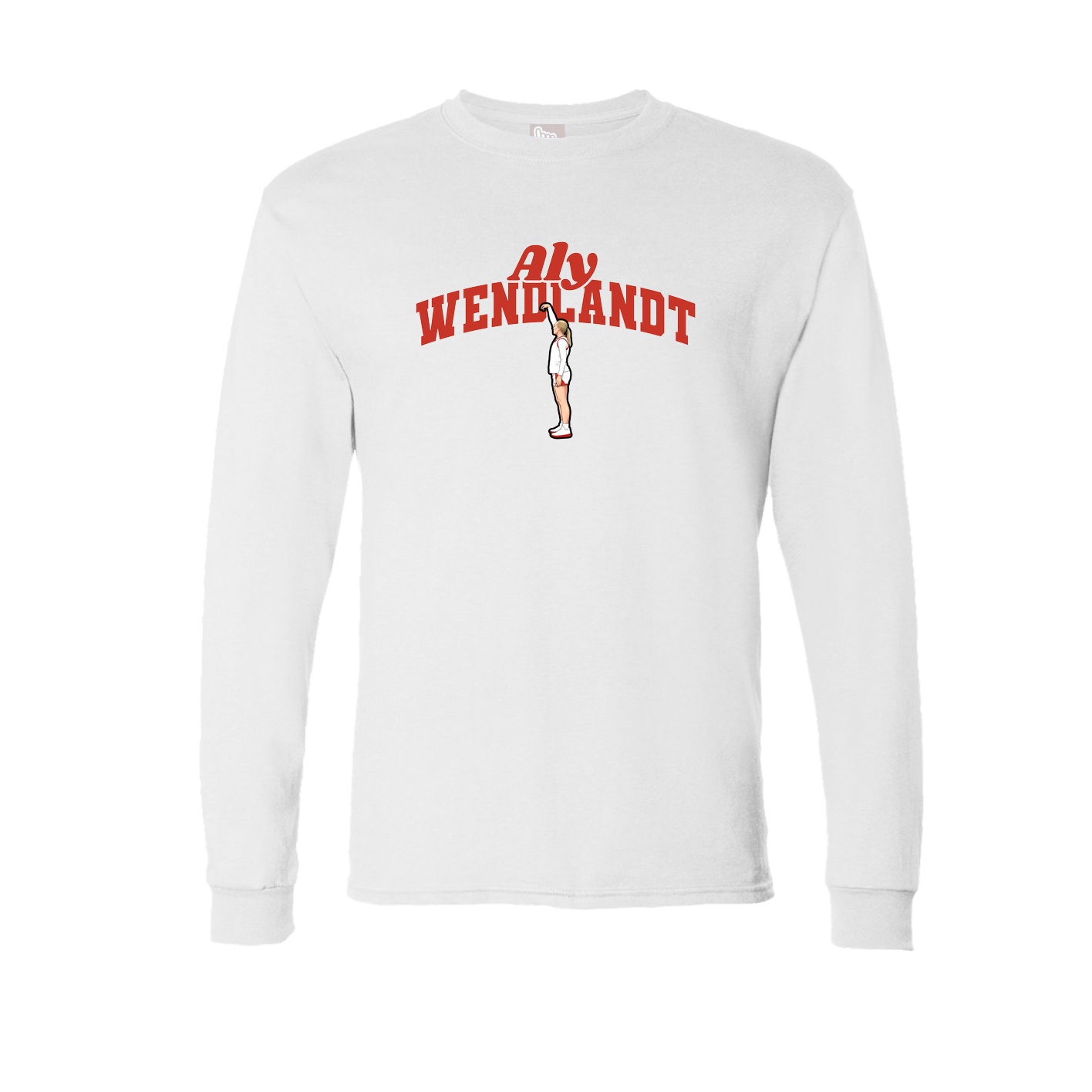 Long Sleeve Tee — Signature Arch in White