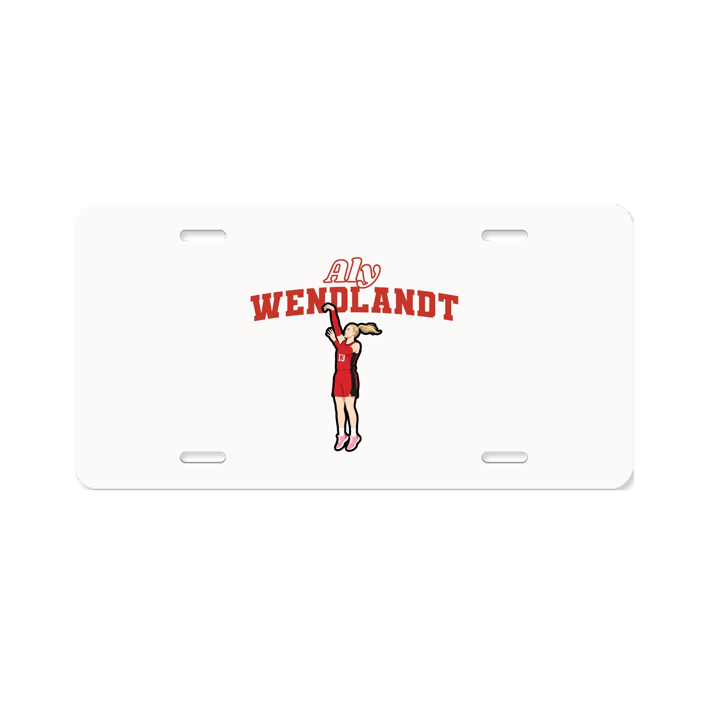License Plate — Name Arch in Classic