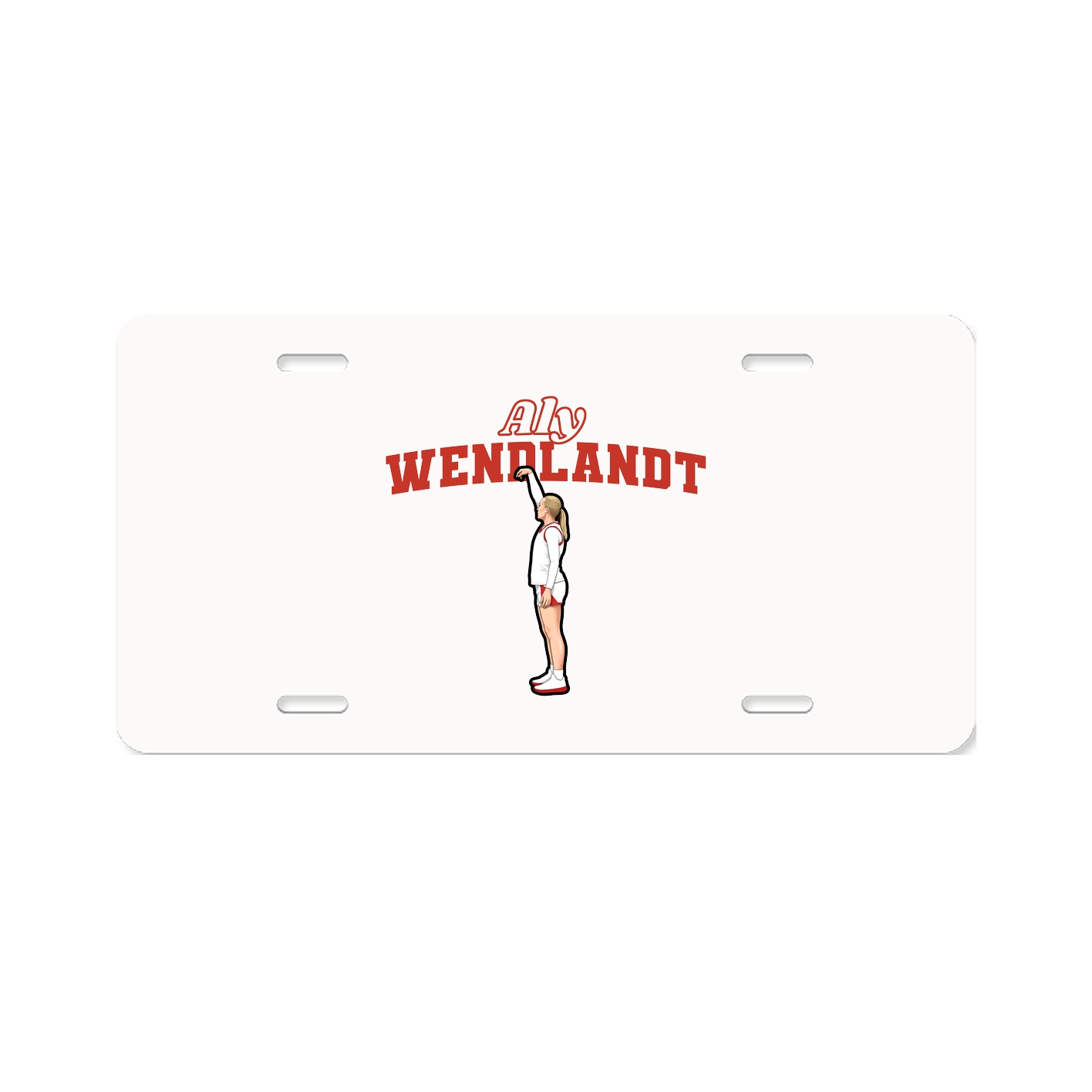 License Plate — Name Arch in Classic
