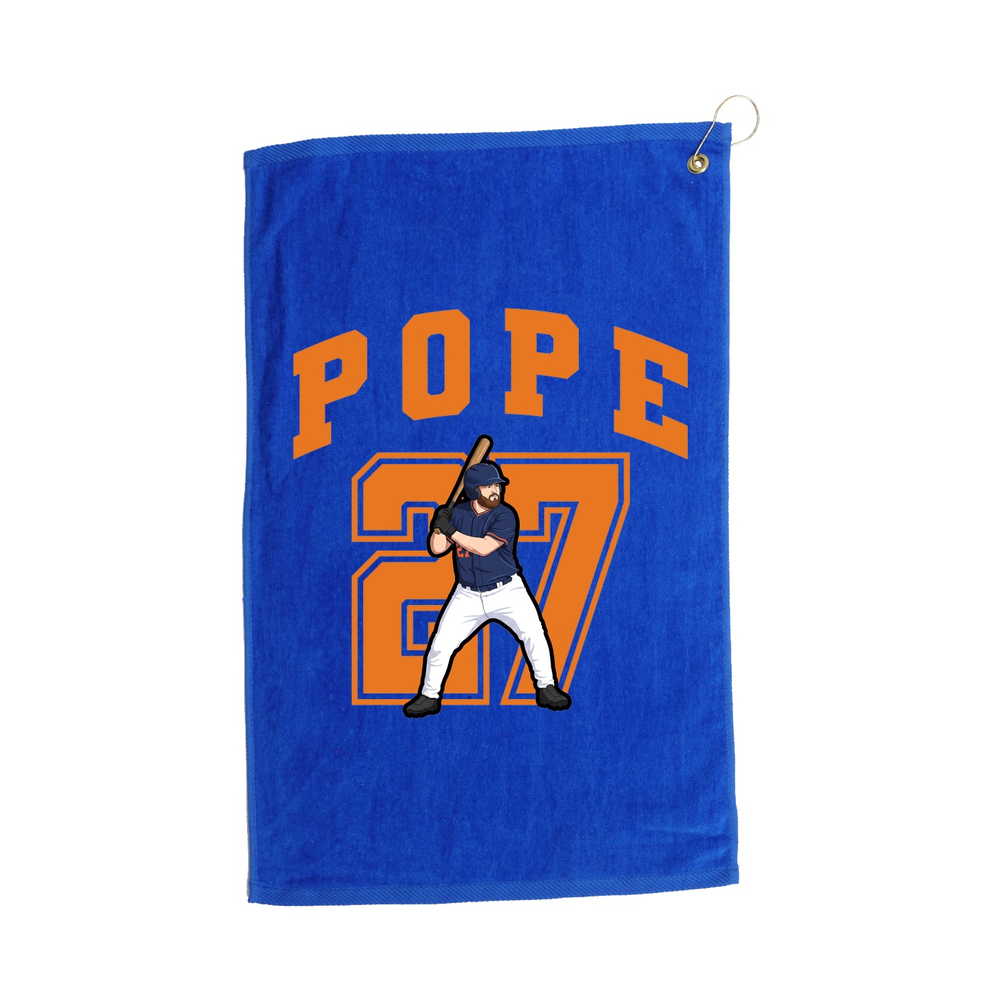 Golf Towel — Number in Royal
