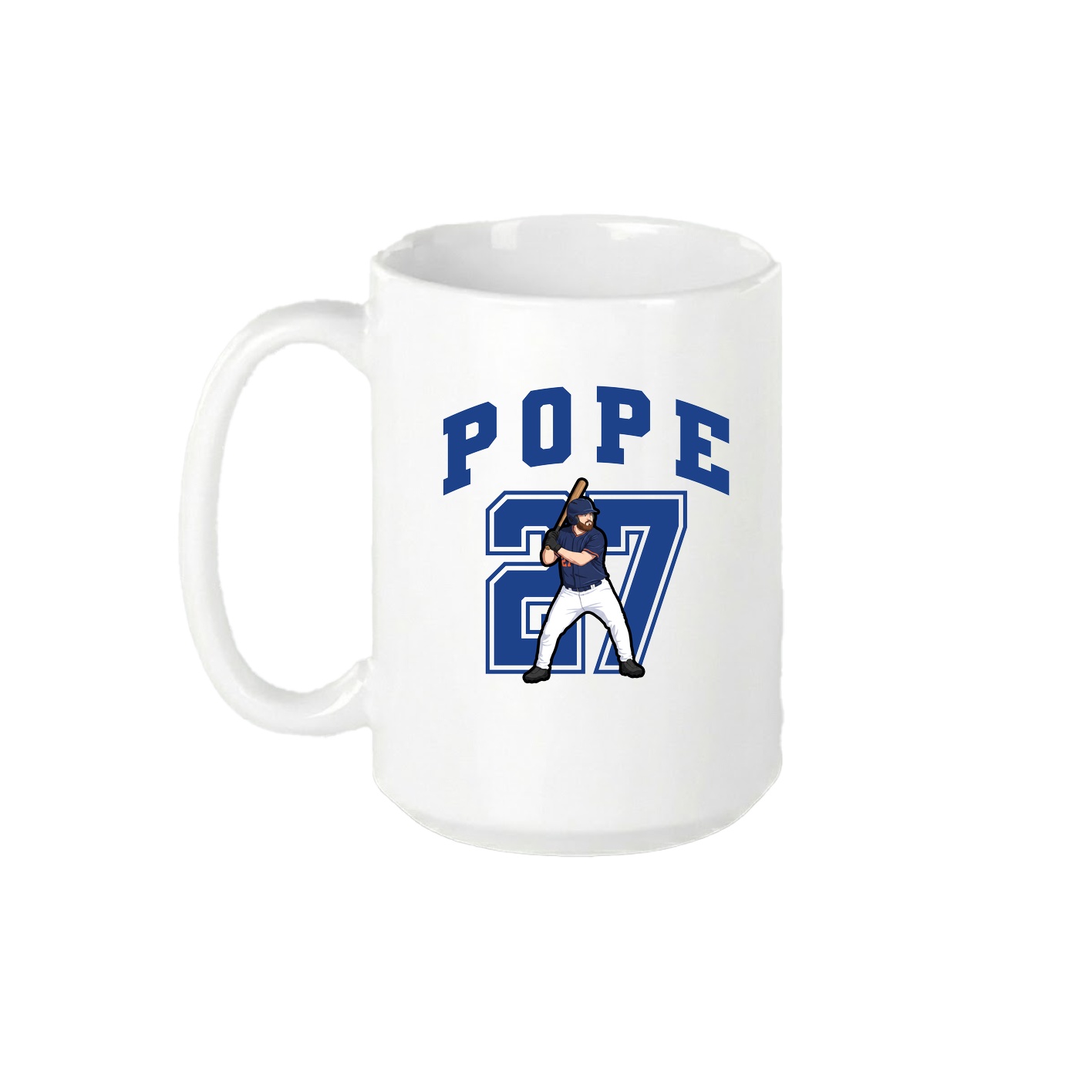 15oz Coffee Mug — Number in White